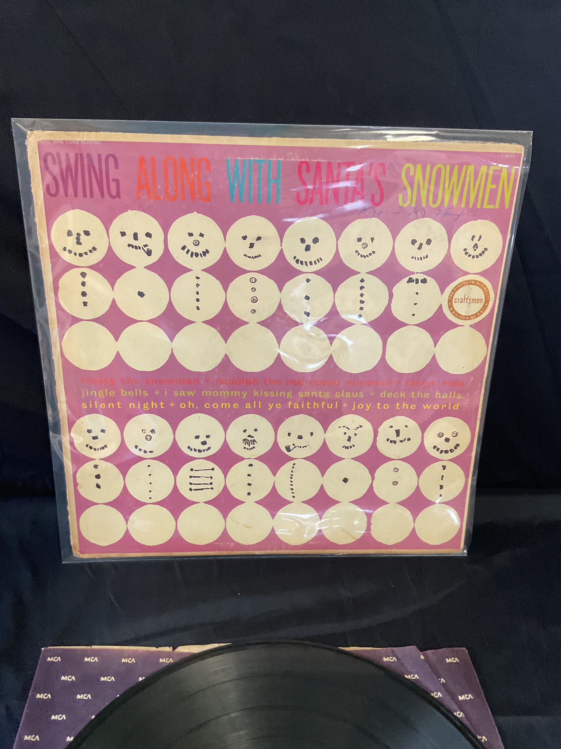 Unknown Artist : Swing Along With Santa's Snowmen (LP,Album)