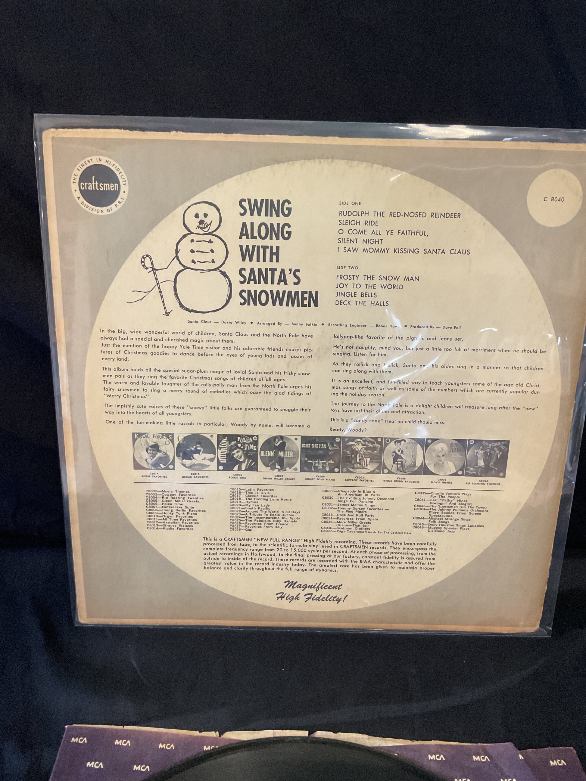Unknown Artist : Swing Along With Santa's Snowmen (LP,Album)