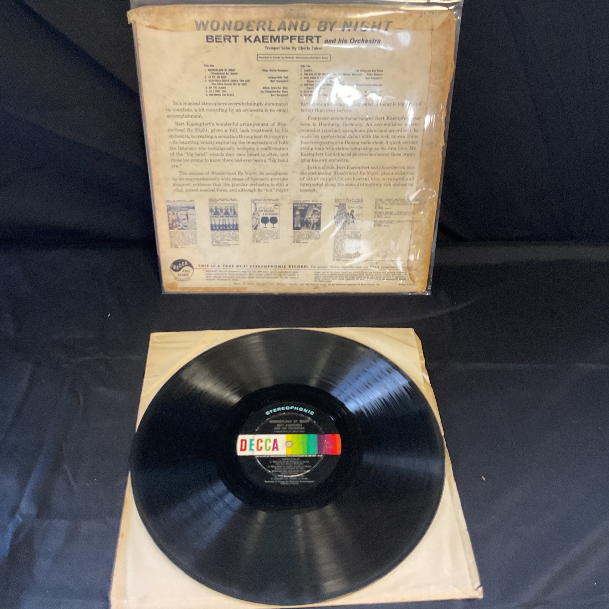 Bert Kaempfert & His Orchestra : Wonderland By Night (LP,Album,Stereo)