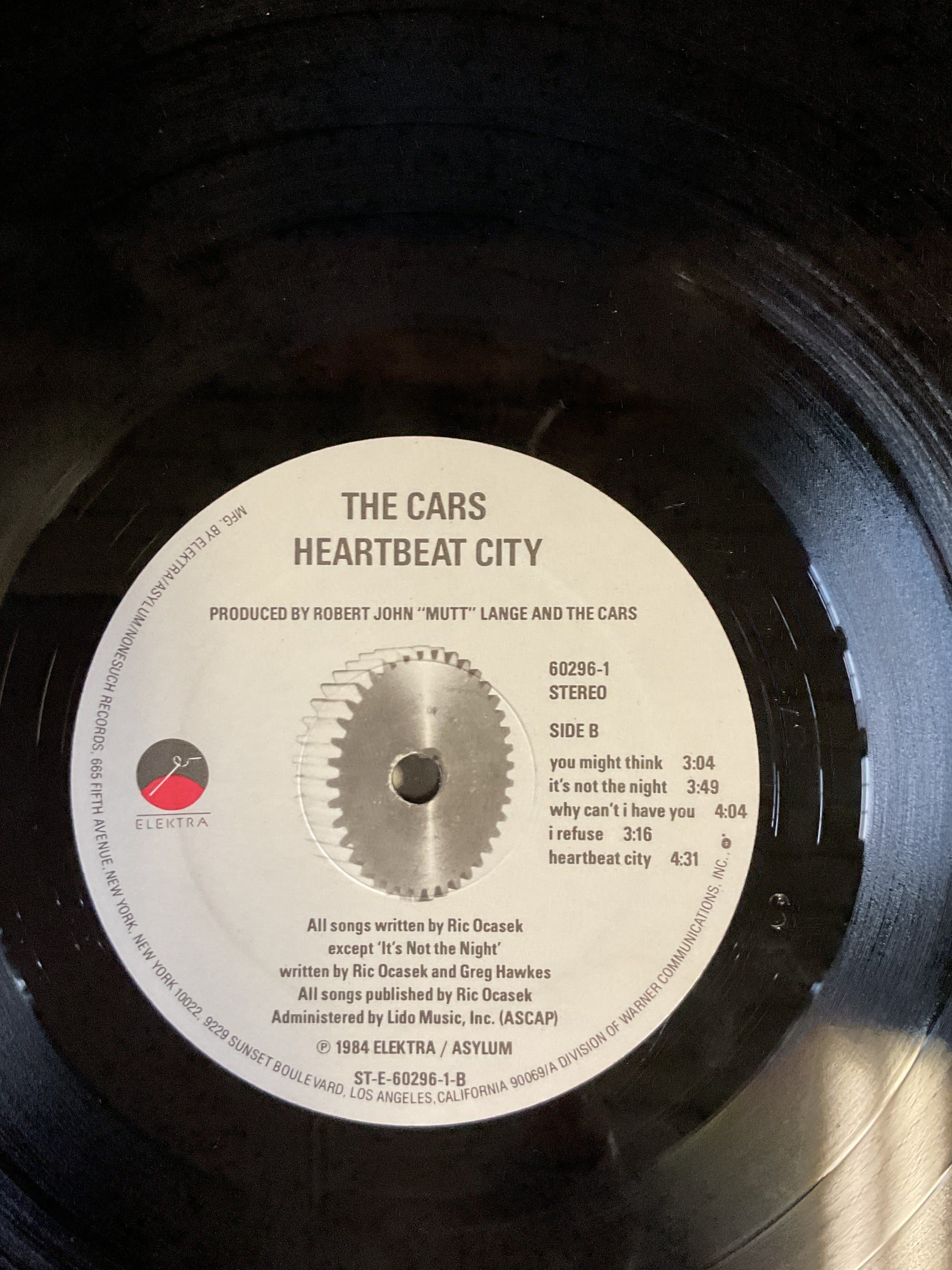 The Cars : Heartbeat City (LP,Album,Stereo)