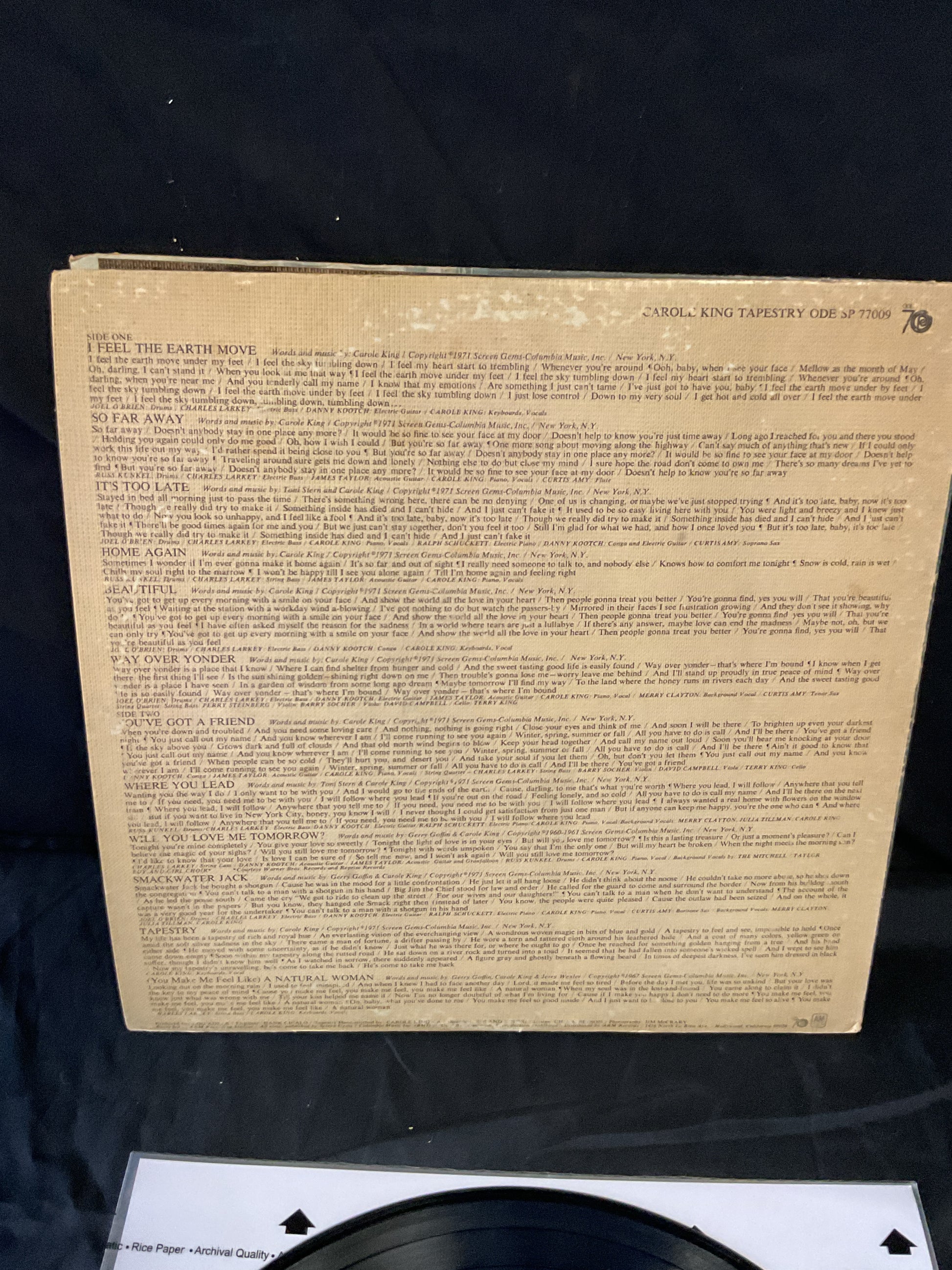 Carole King : Tapestry (LP,Album)