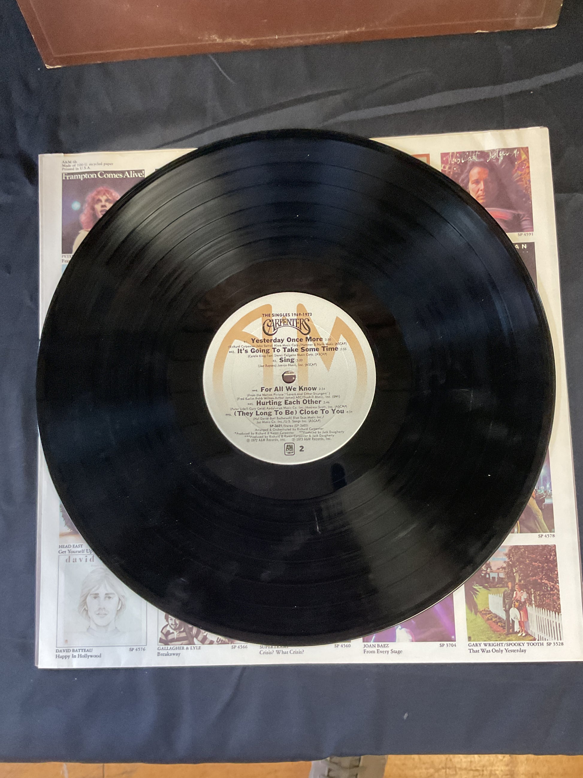 Carpenters : The Singles 1969-1973 (LP,Album,Compilation,Stereo)