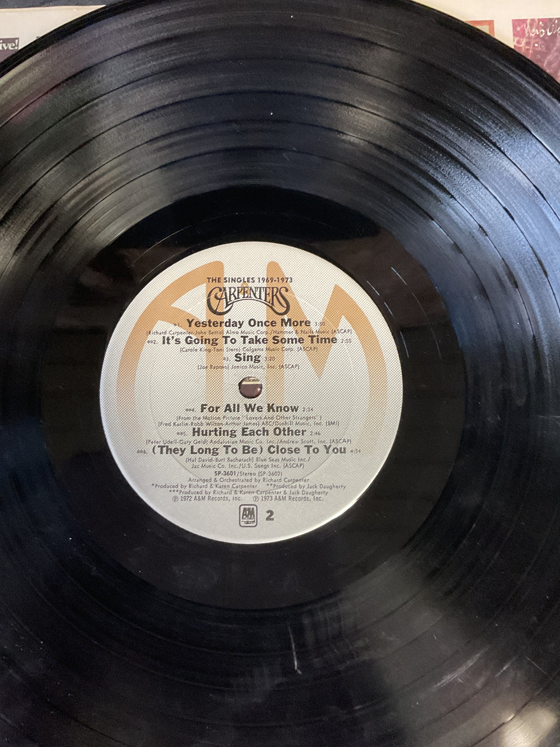 Carpenters : The Singles 1969-1973 (LP,Album,Compilation,Stereo)