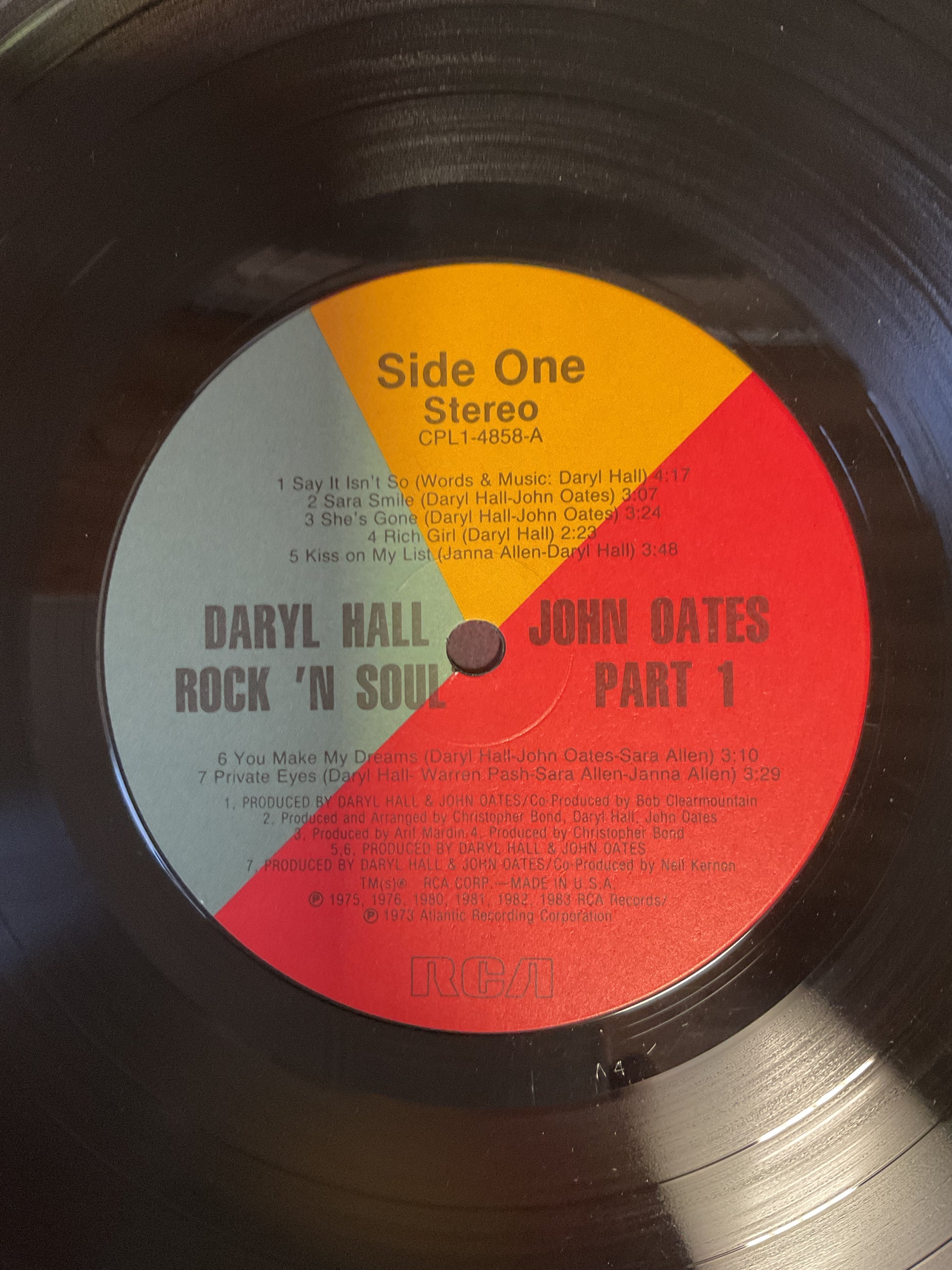 Daryl Hall & John Oates : Rock 'N Soul Part 1 (LP,Compilation,Stereo)