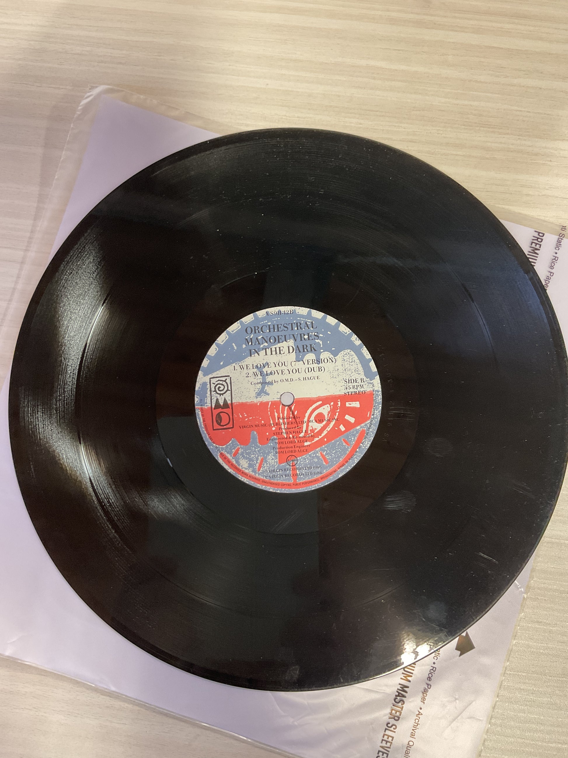 Orchestral Manoeuvres In The Dark : We Love You (Extended) (12",45 RPM,Single,Stereo)