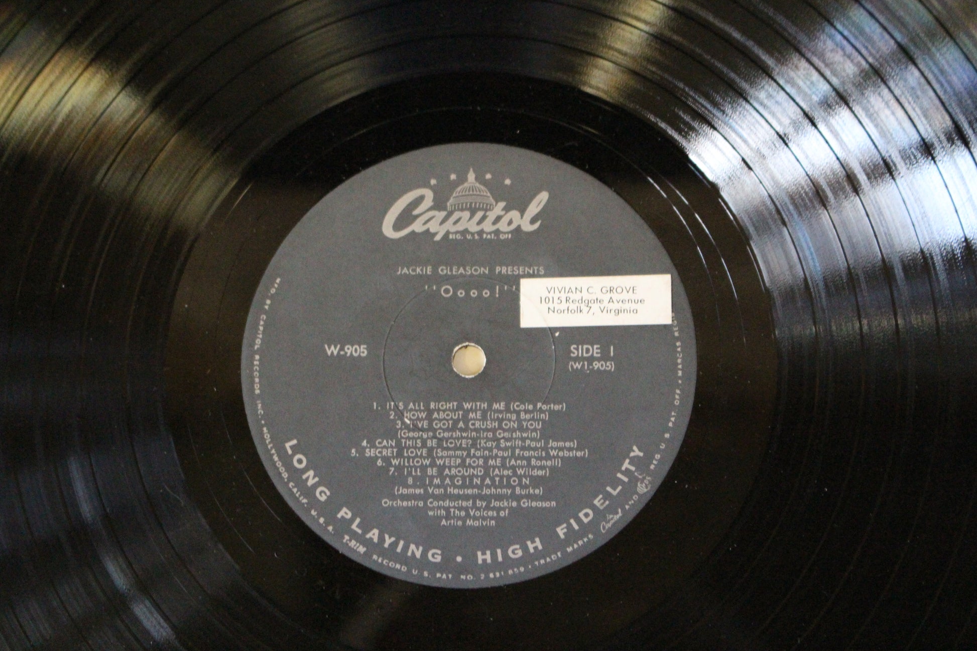 Jackie Gleason With Artie Malvin & Chorus : "Oooo!" (LP,Album,Mono)