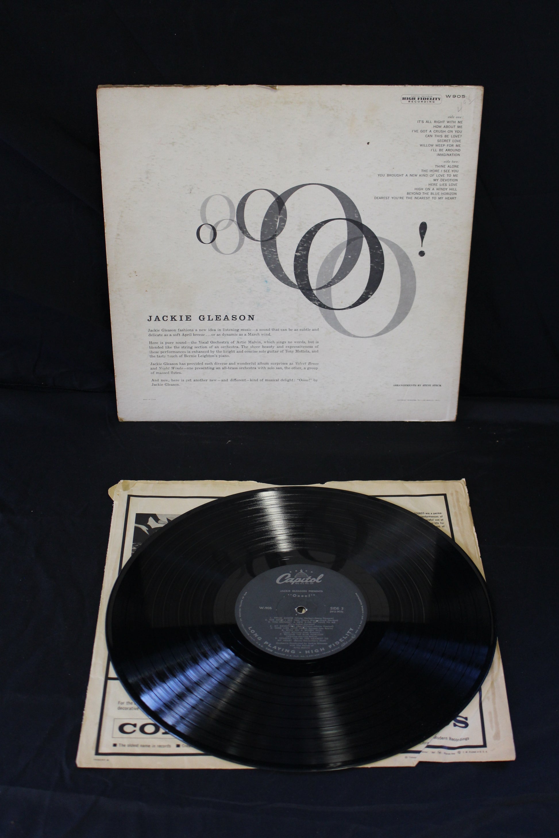 Jackie Gleason With Artie Malvin & Chorus : "Oooo!" (LP,Album,Mono)