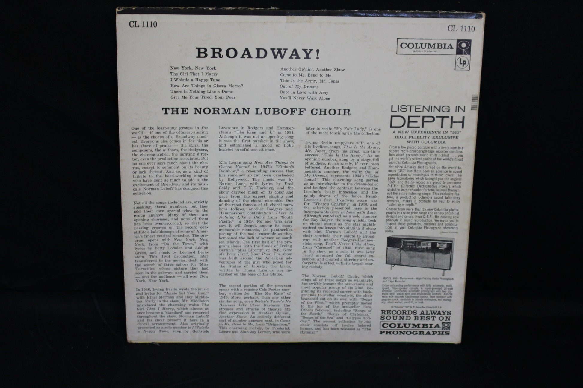 Norman Luboff Choir : Broadway! (LP,Album)