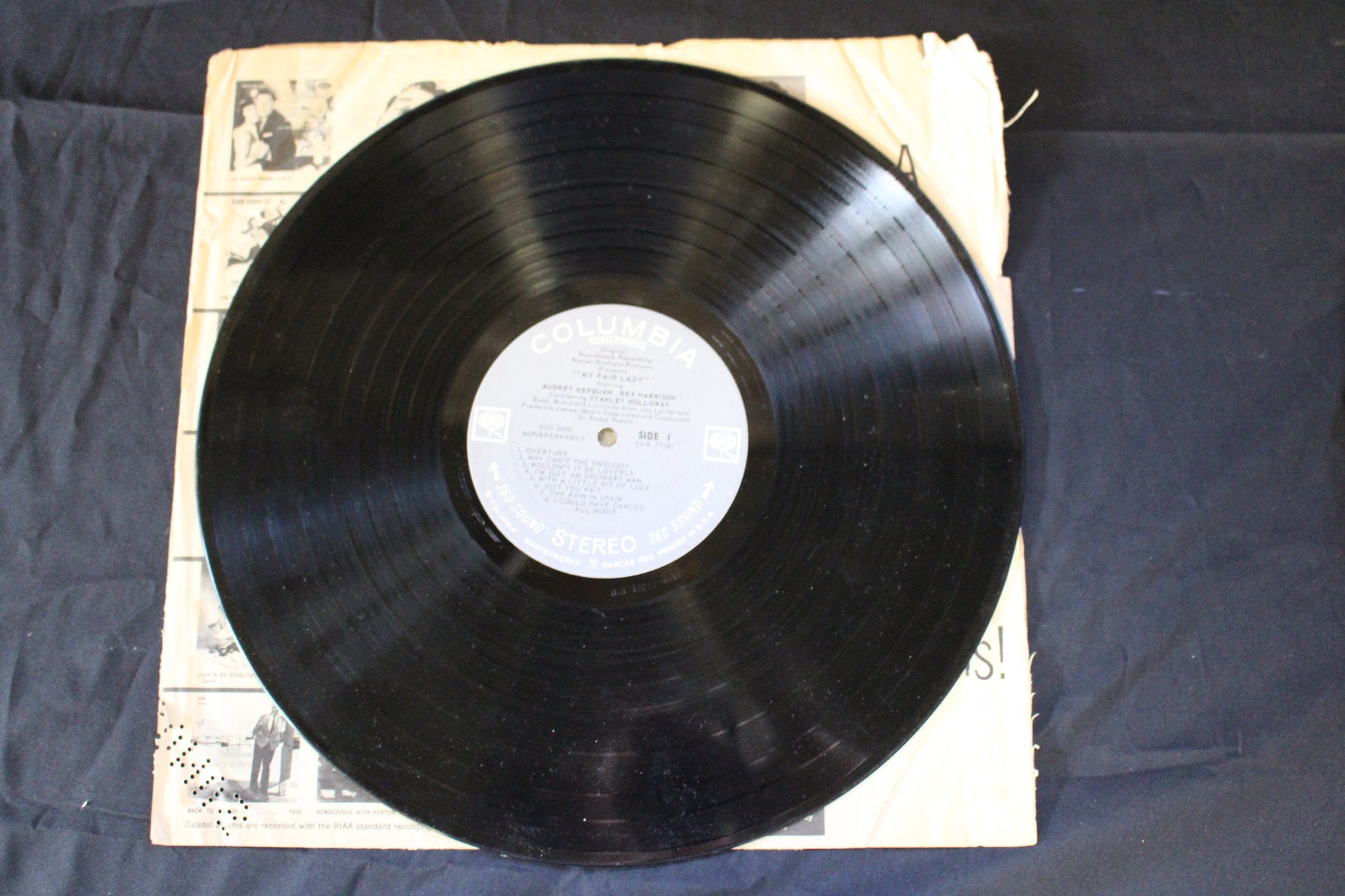 Audrey Hepburn, Rex Harrison, Stanley Holloway - Lerner & Loewe : My Fair Lady (LP,Stereo)