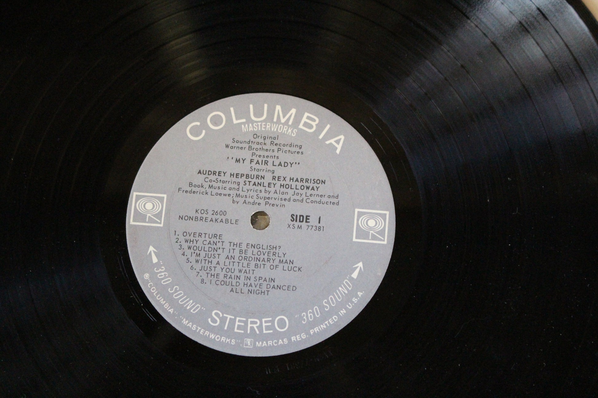 Audrey Hepburn, Rex Harrison, Stanley Holloway - Lerner & Loewe : My Fair Lady (LP,Stereo)