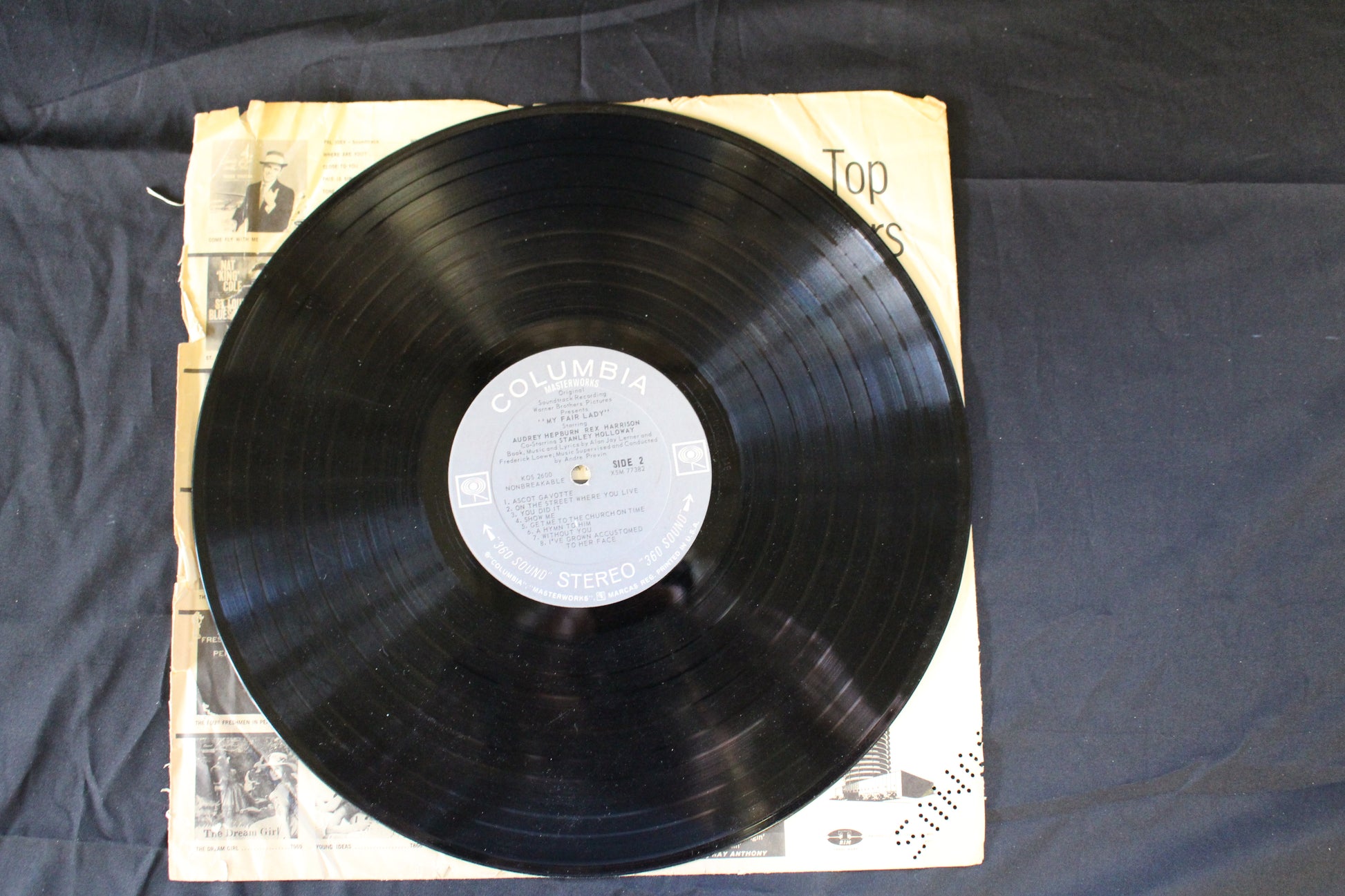 Audrey Hepburn, Rex Harrison, Stanley Holloway - Lerner & Loewe : My Fair Lady (LP,Stereo)