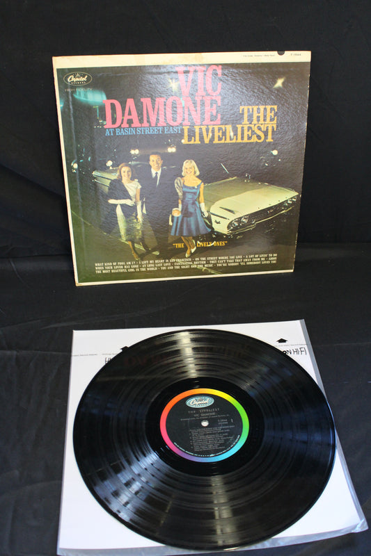 Vic Damone : The Liveliest At Basin Street East (LP,Album,Mono)