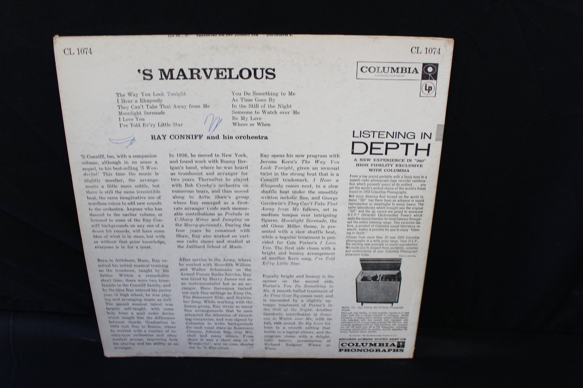 Ray Conniff & His Orchestra : 'S Marvelous (LP,Album,Mono)