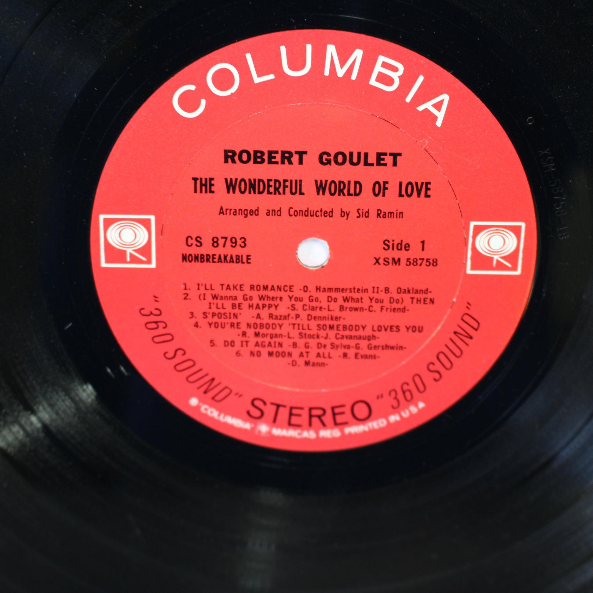 Robert Goulet : The Wonderful World Of Love (LP,Album,Stereo)