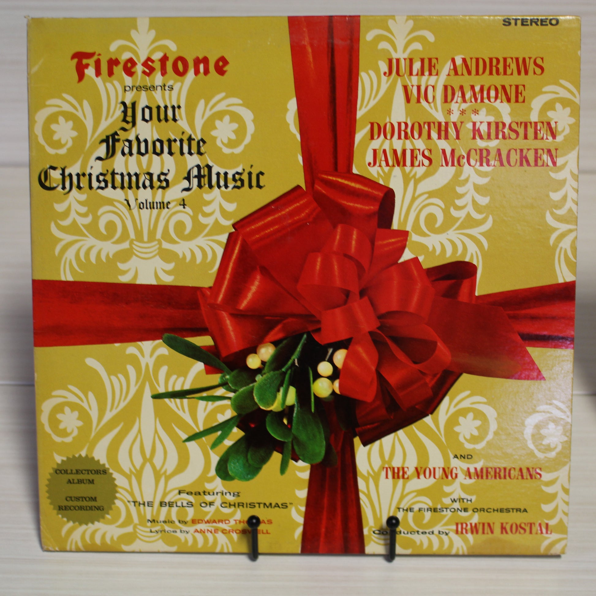 Irwin Kostal And The Firestone Orchestra Starring Julie Andrews • Vic Damone ••• Dorothy Kirsten • James McCracken, The Young Americans : Firestone Presents Your Favorite Christmas Music Volume 4 (LP,Stereo,Album)