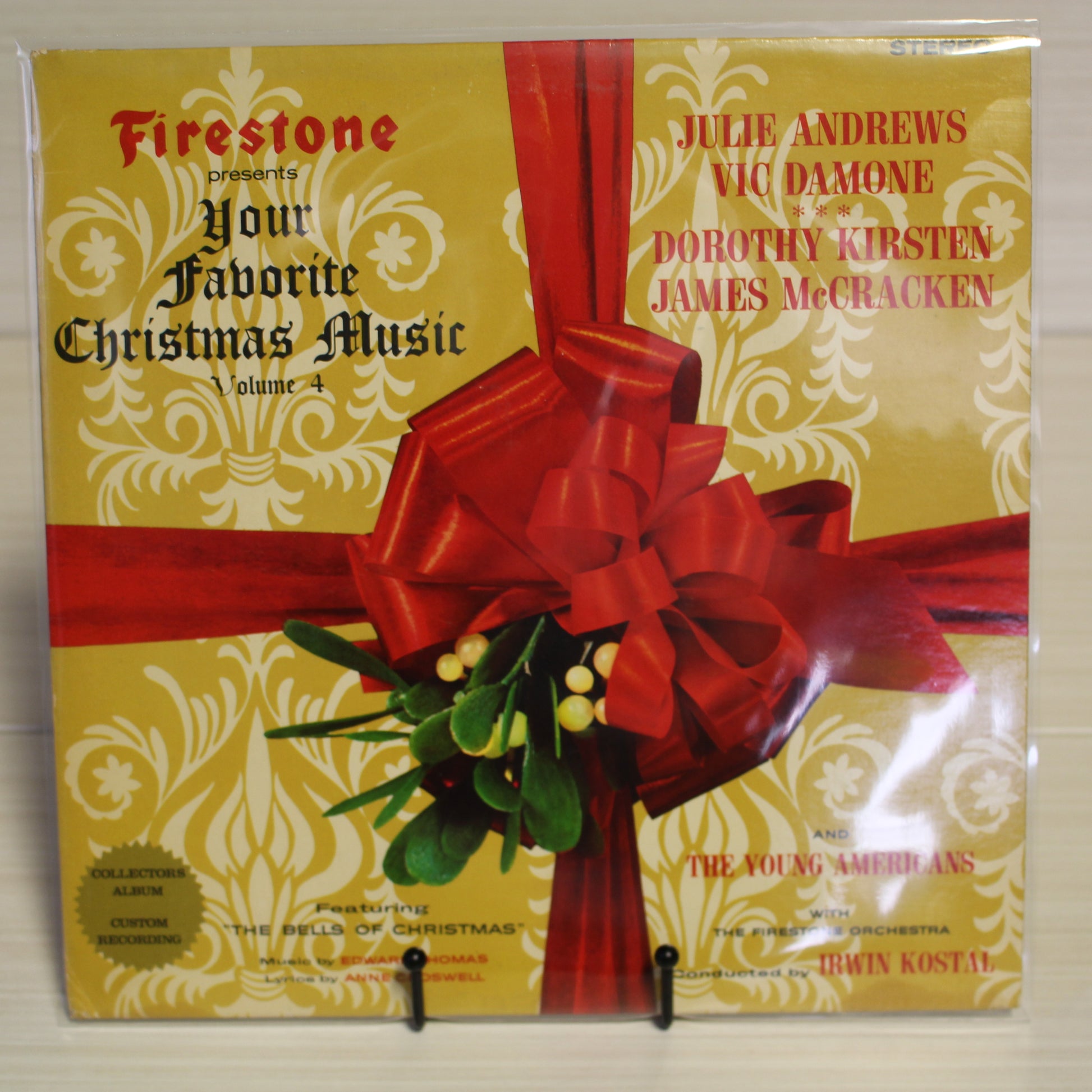 Irwin Kostal And The Firestone Orchestra Starring Julie Andrews • Vic Damone ••• Dorothy Kirsten • James McCracken, The Young Americans : Firestone Presents Your Favorite Christmas Music Volume 4 (LP,Stereo,Album)