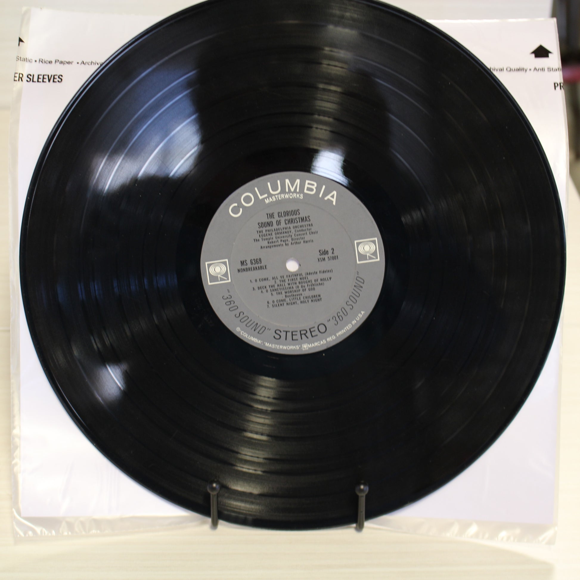 The Philadelphia Orchestra, The Temple University Choirs : The Glorious Sound Of Christmas (LP,Mono)