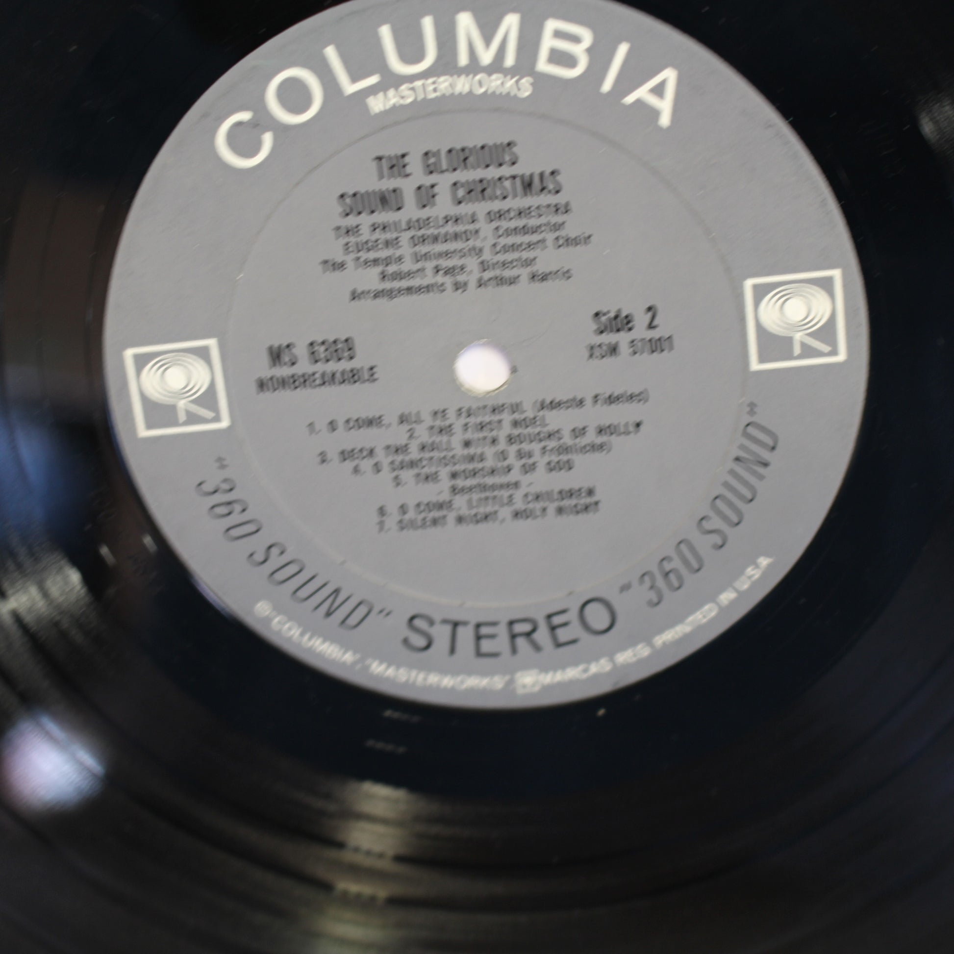 The Philadelphia Orchestra, The Temple University Choirs : The Glorious Sound Of Christmas (LP,Mono)