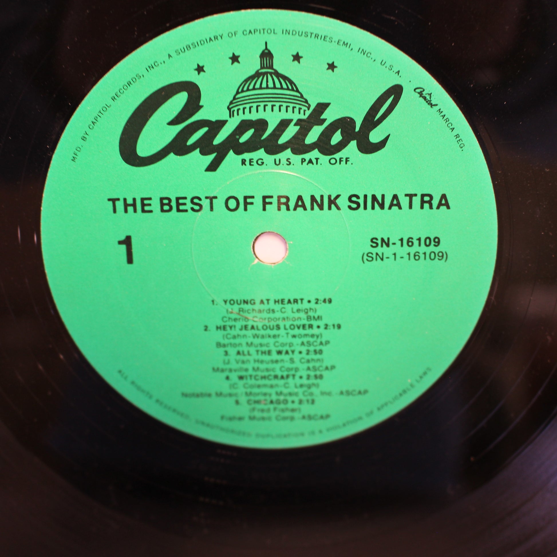 Frank Sinatra : The Best Of Frank Sinatra (LP,Compilation,Club Edition,Reissue,Stereo)