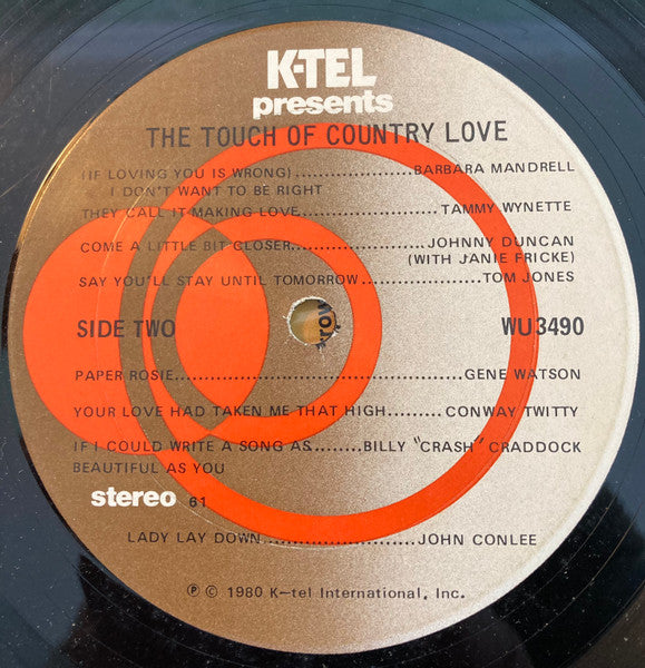 Various : The Touch Of Country Love (LP,Compilation)