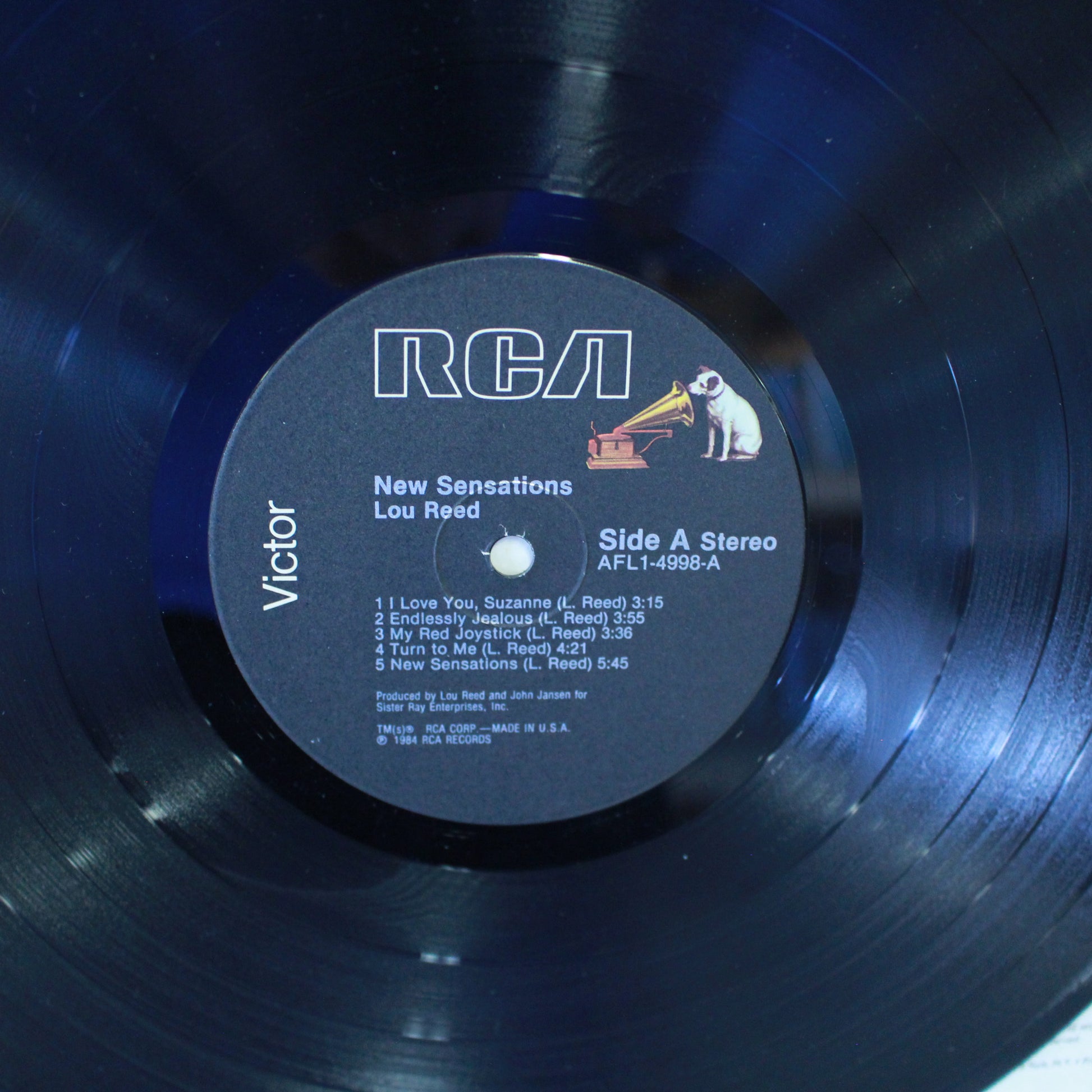Lou Reed : New Sensations (LP,Album,Stereo)
