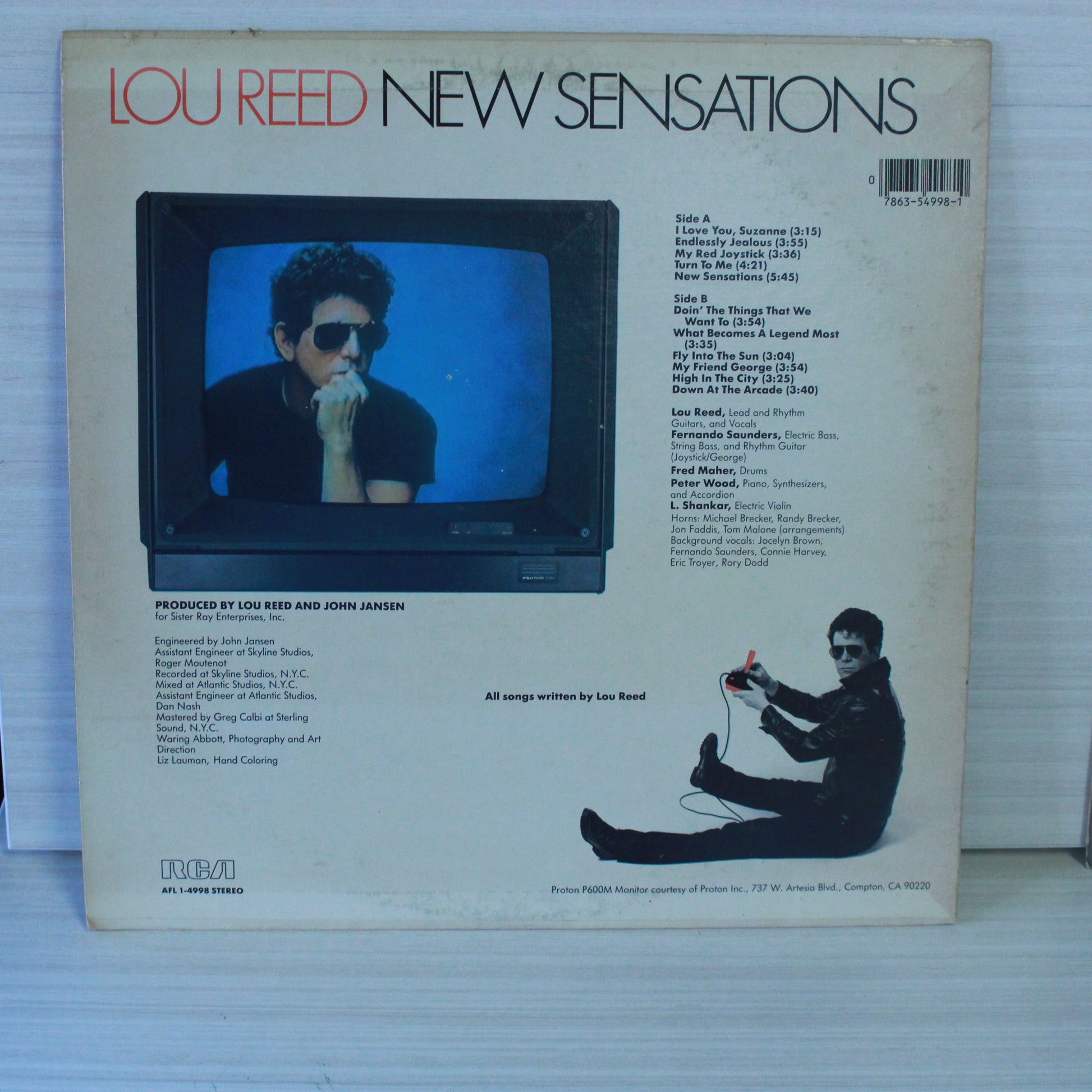 Lou Reed : New Sensations (LP,Album,Stereo)