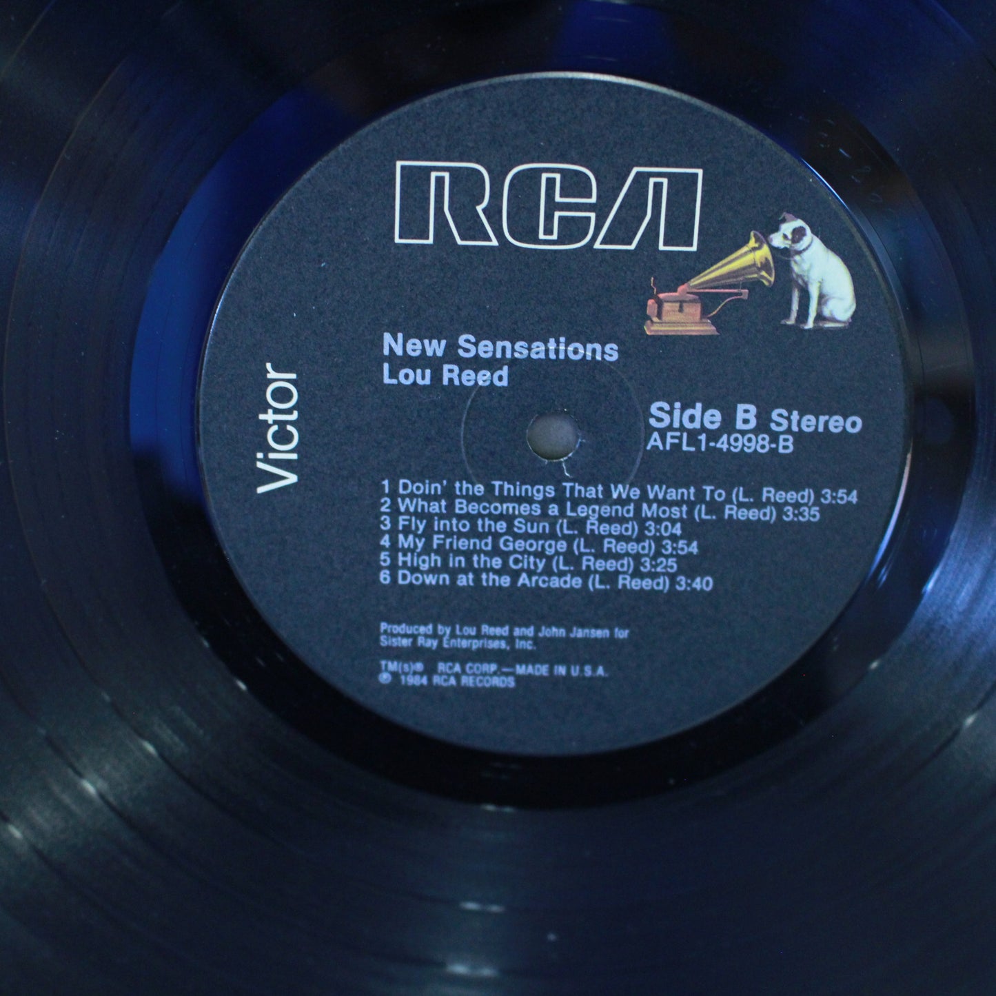 Lou Reed : New Sensations (LP,Album,Stereo)
