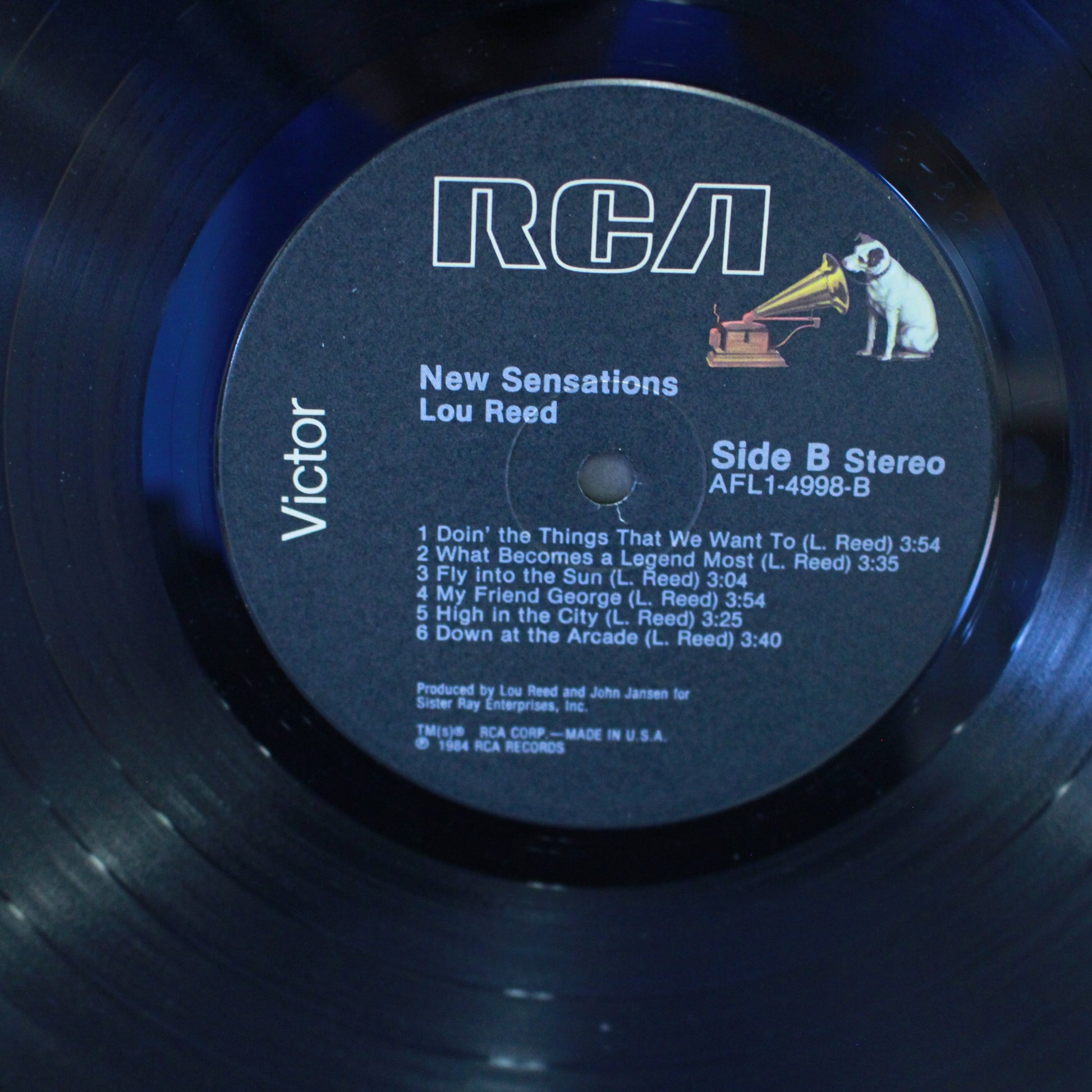 Lou Reed : New Sensations (LP,Album,Stereo)