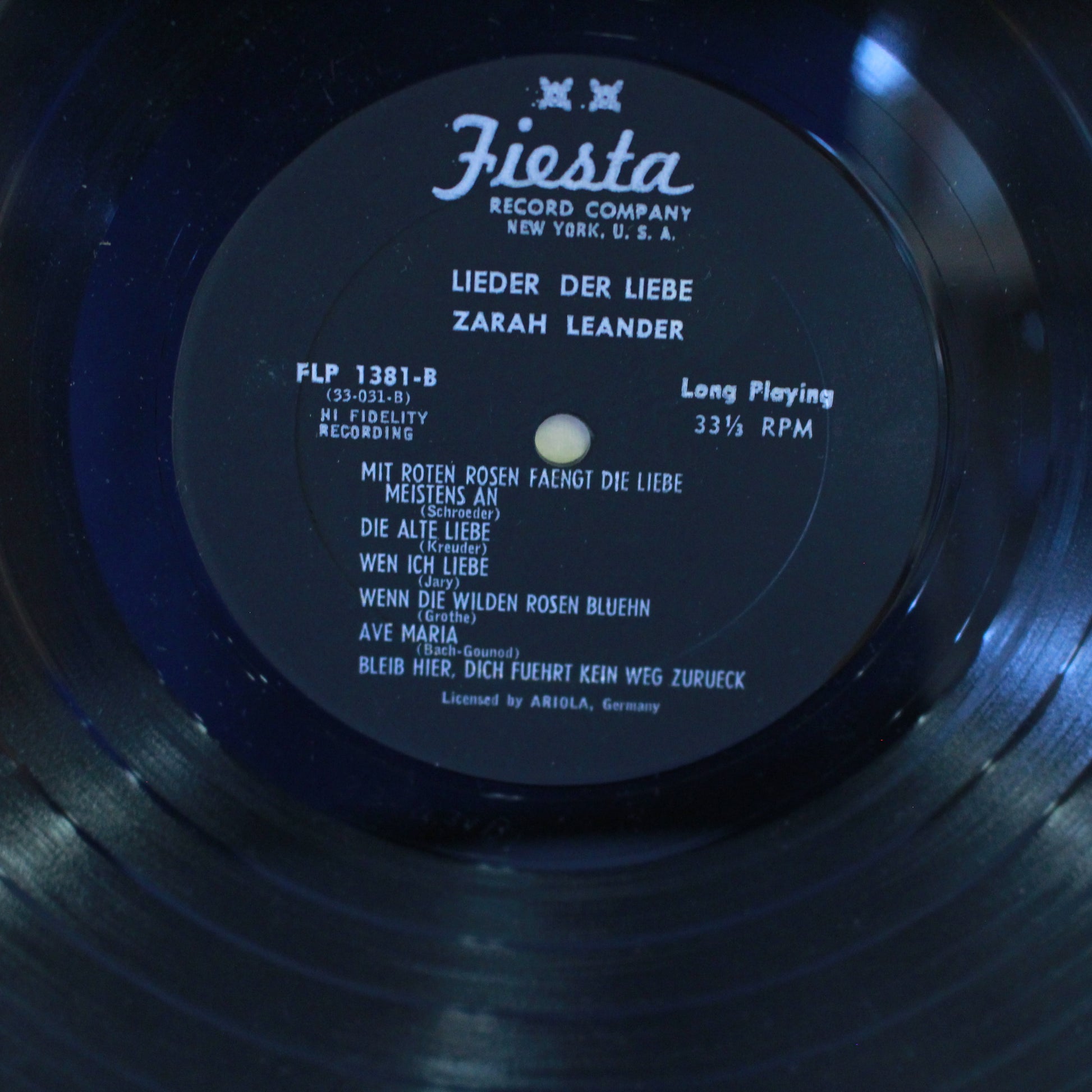 Zarah Leander : Lieder Der Liebe (LP,Compilation)