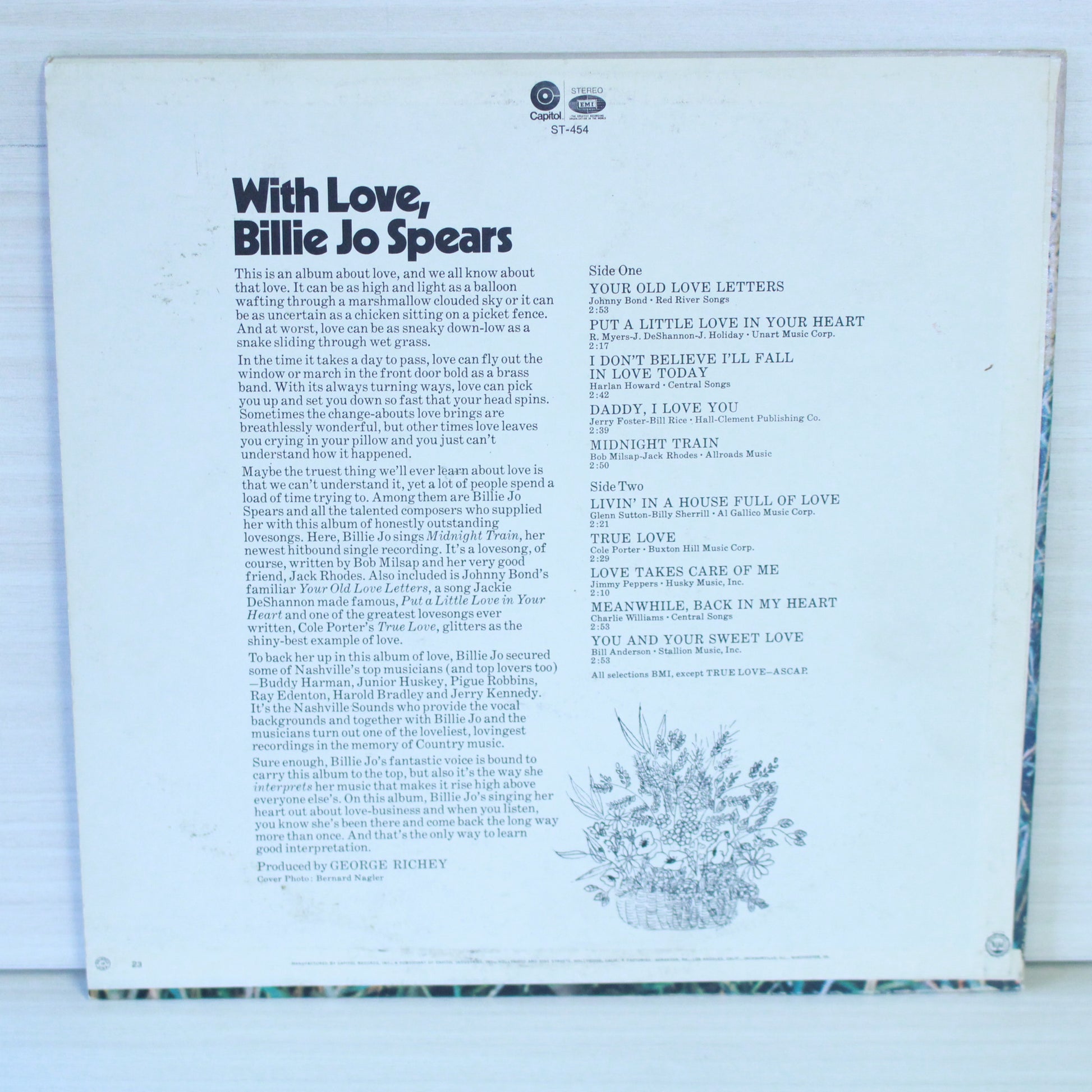 Billie Jo Spears : With Love (LP,Album)