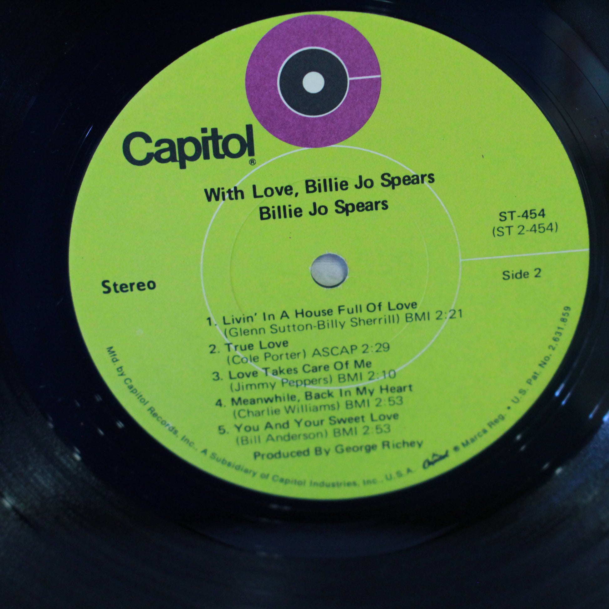 Billie Jo Spears : With Love (LP,Album)