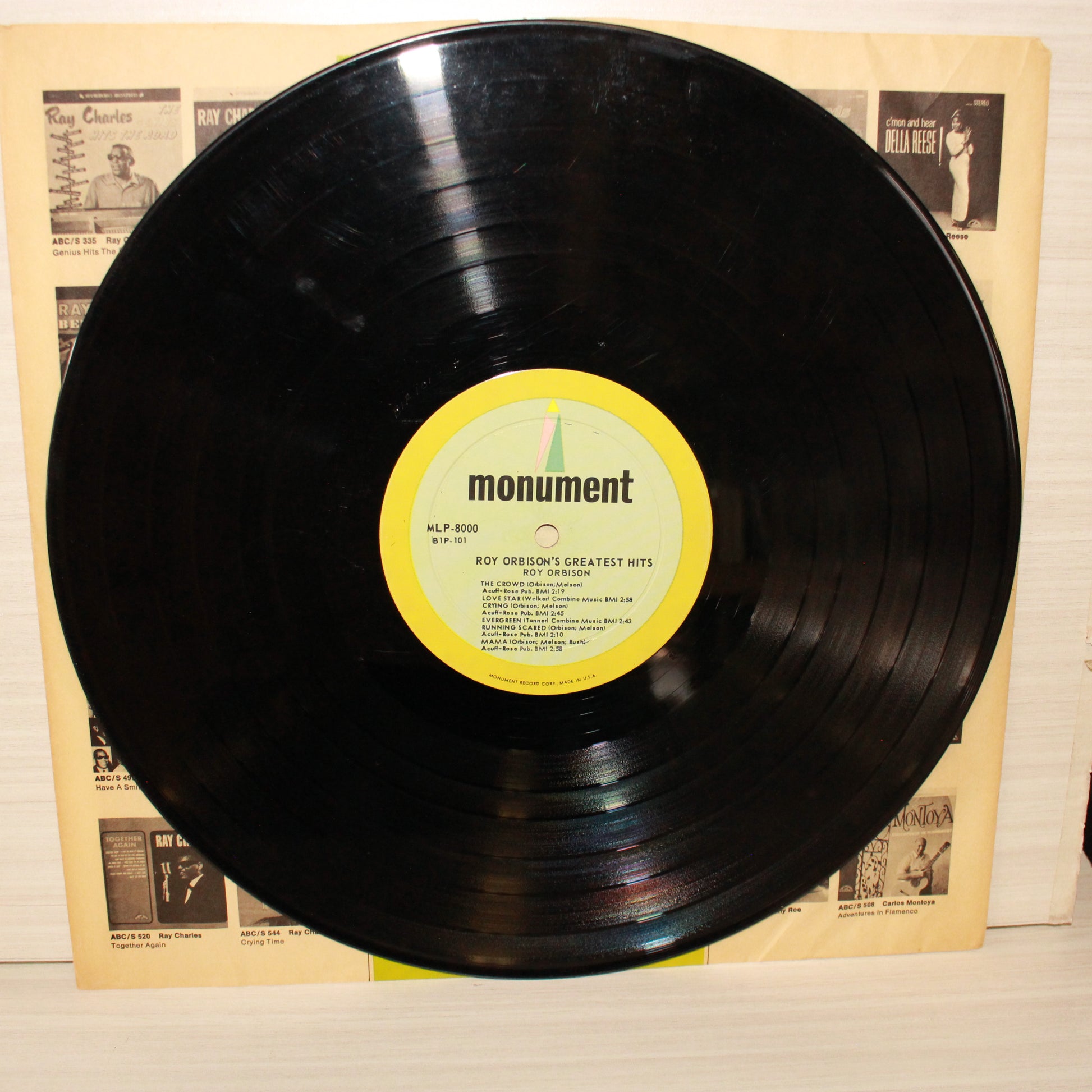 Roy Orbison : Roy Orbison's Greatest Hits (LP,Compilation,Mono)