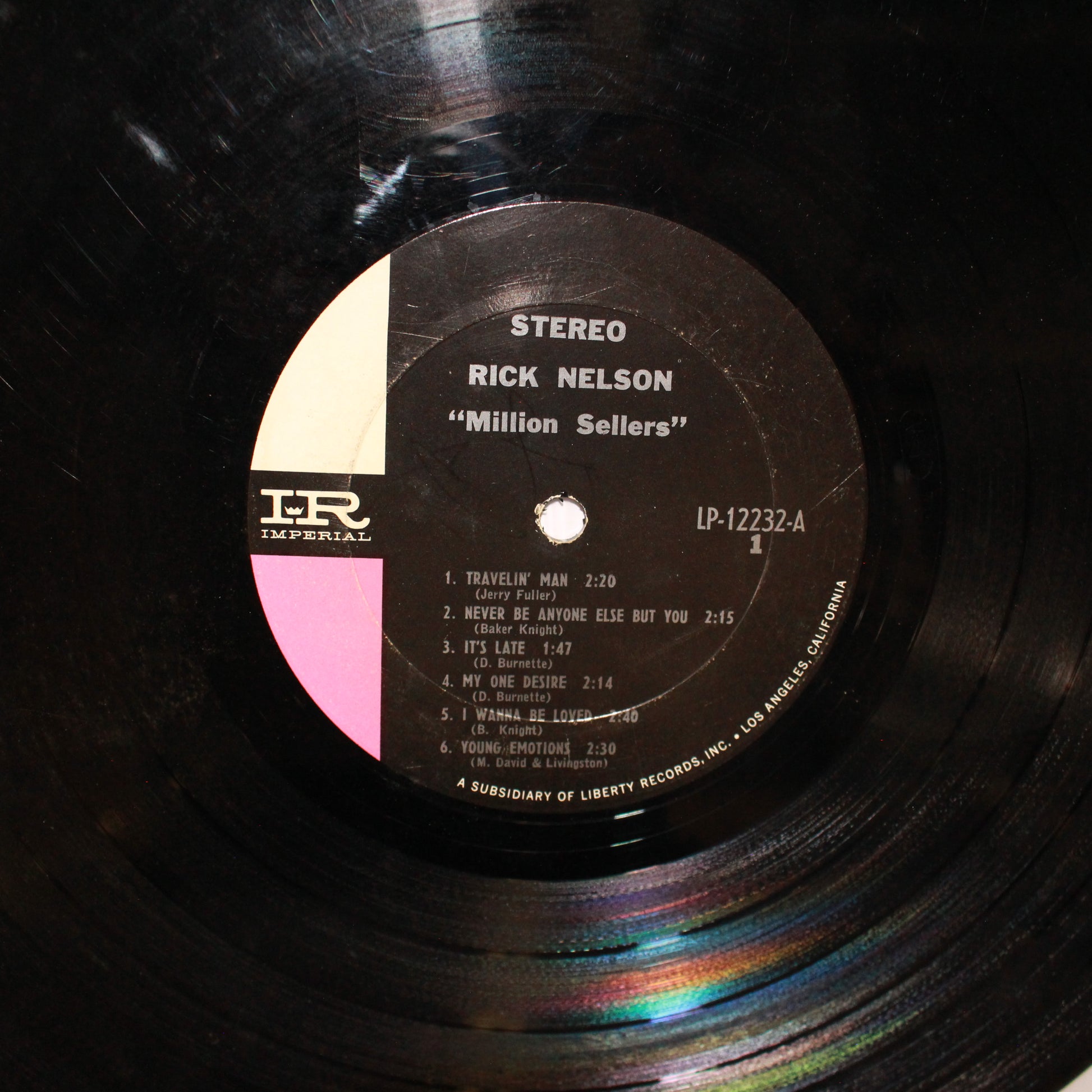 Ricky Nelson (2) : Million Sellers (LP,Compilation,Stereo)
