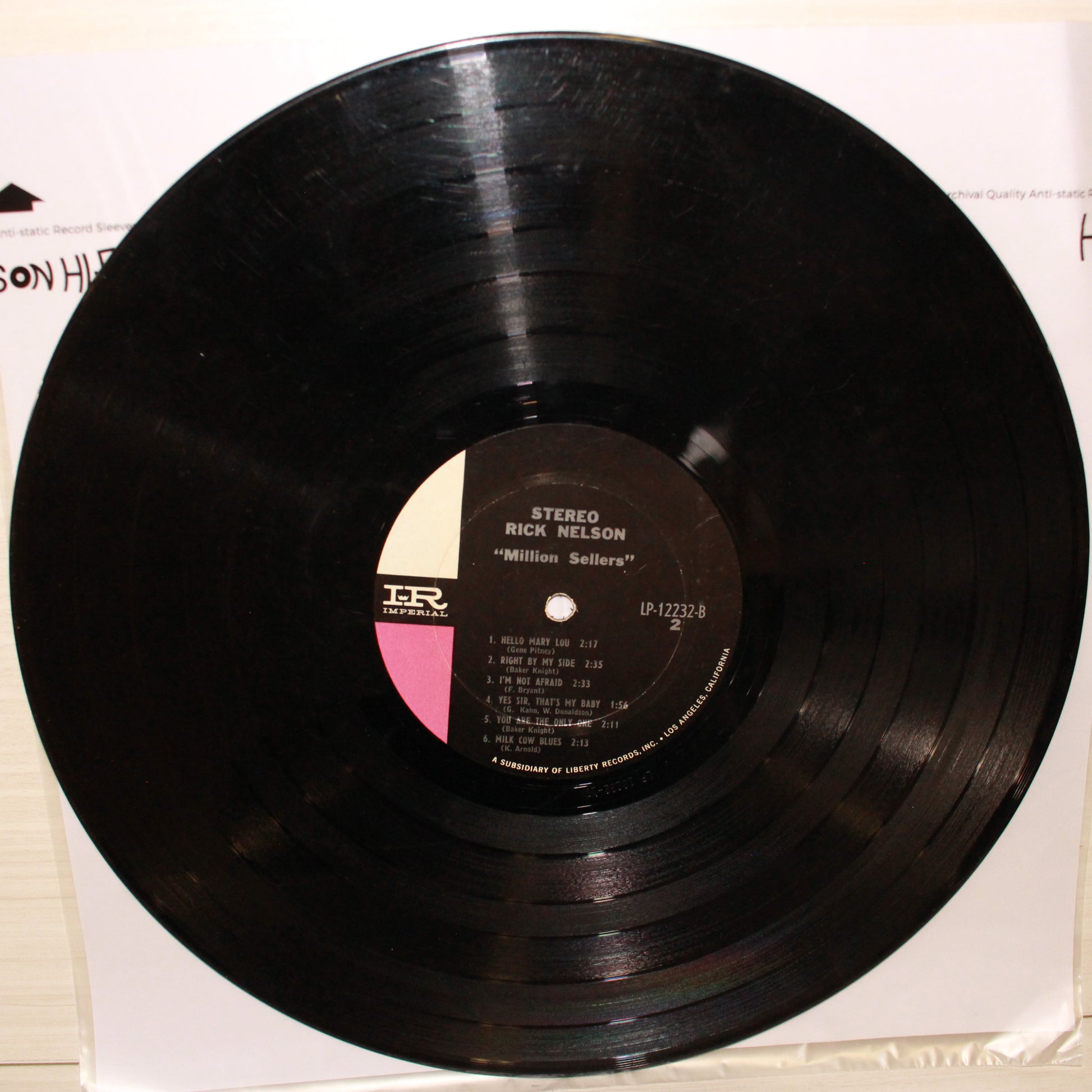 Ricky Nelson (2) : Million Sellers (LP,Compilation,Stereo)
