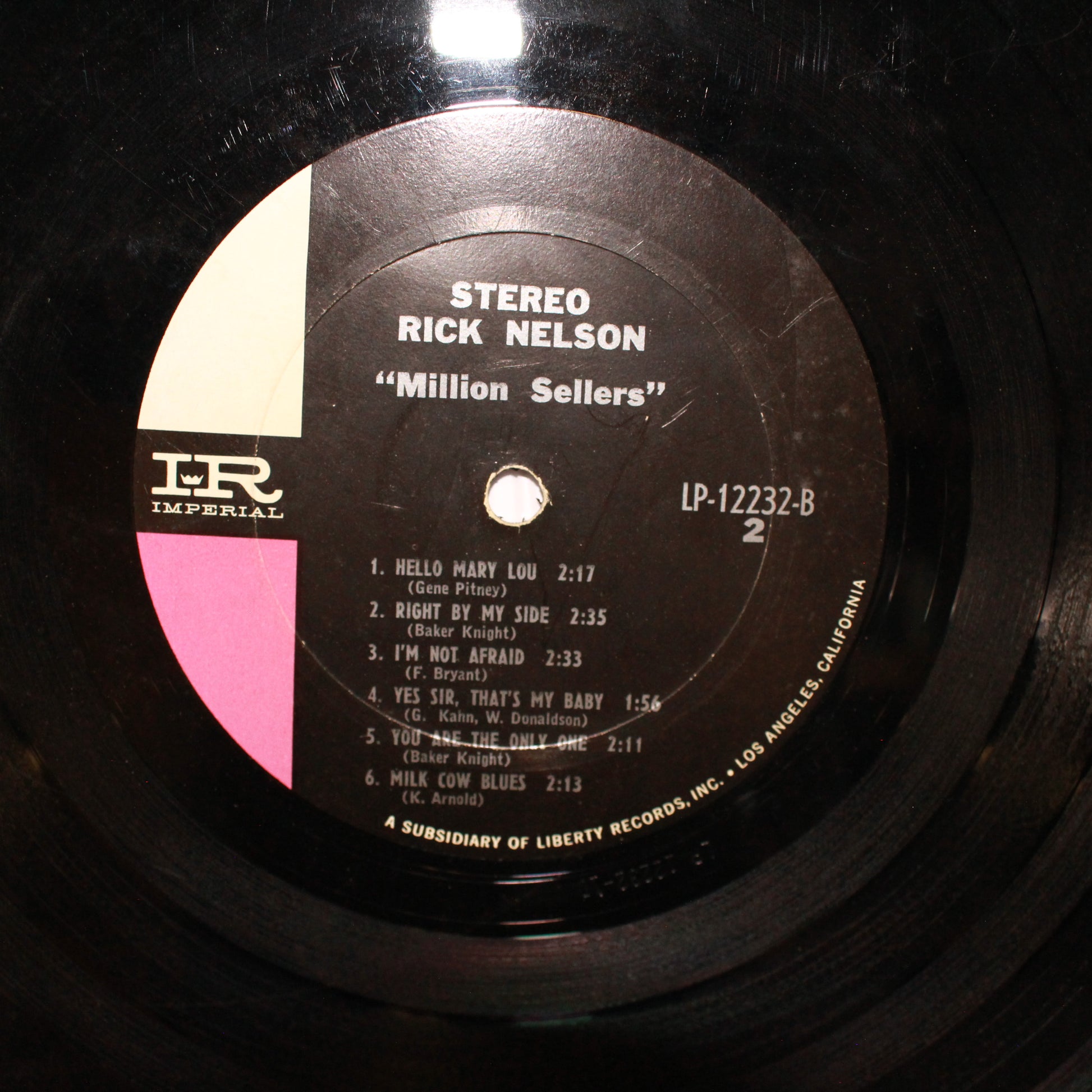 Ricky Nelson (2) : Million Sellers (LP,Compilation,Stereo)