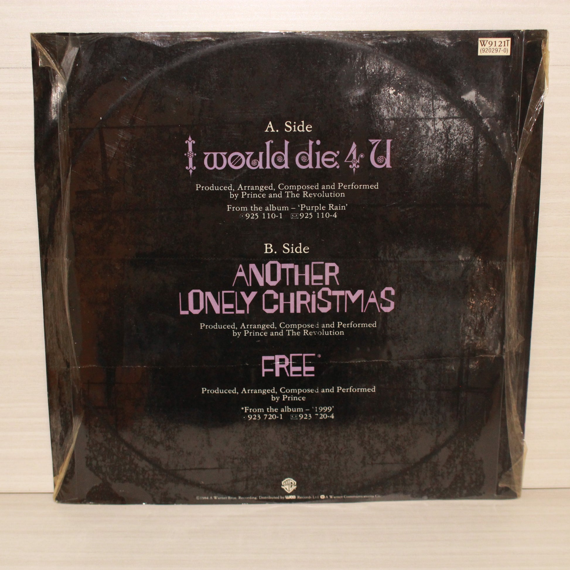 Prince And The Revolution : I Would Die 4 U (12",45 RPM)