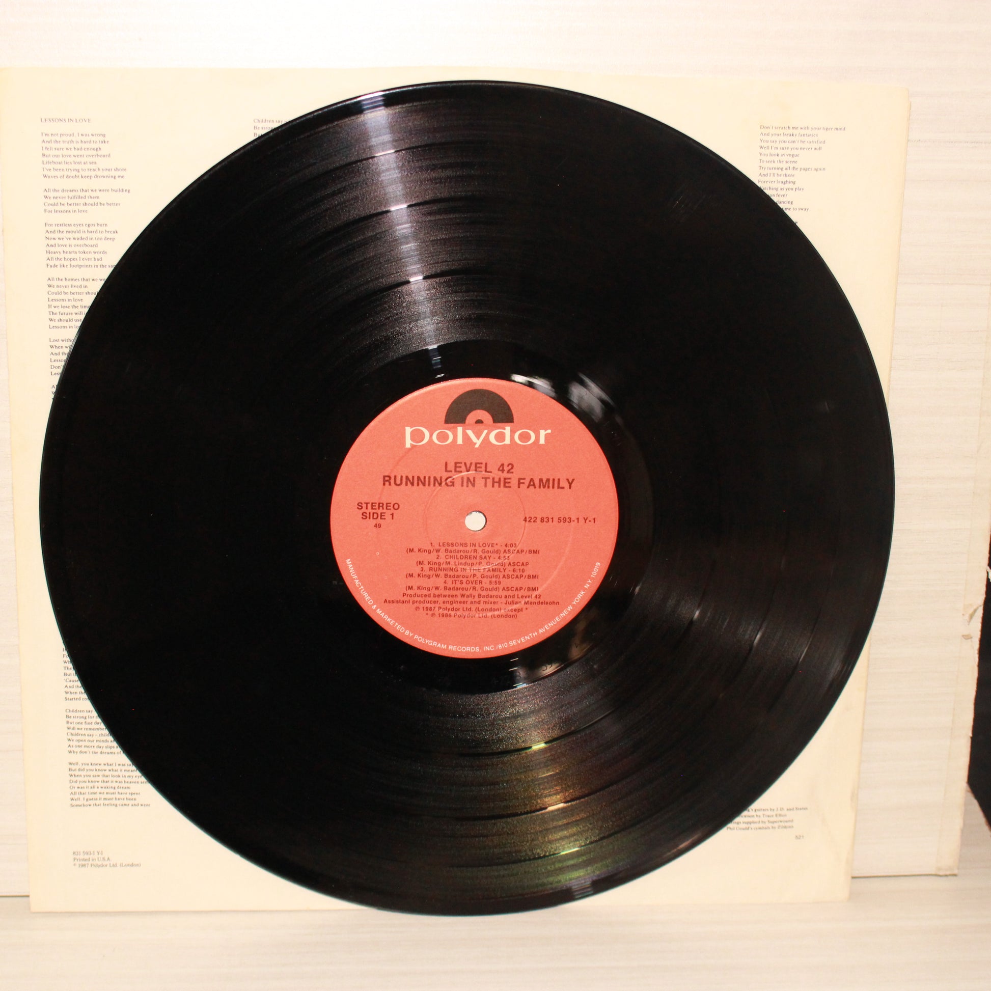 Level 42 : Running In The Family (LP,Album)