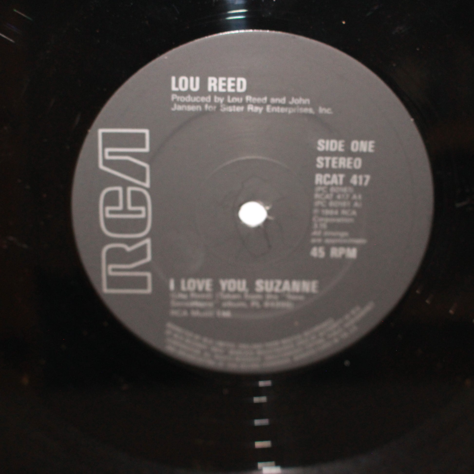 Lou Reed : I Love You, Suzanne (12")