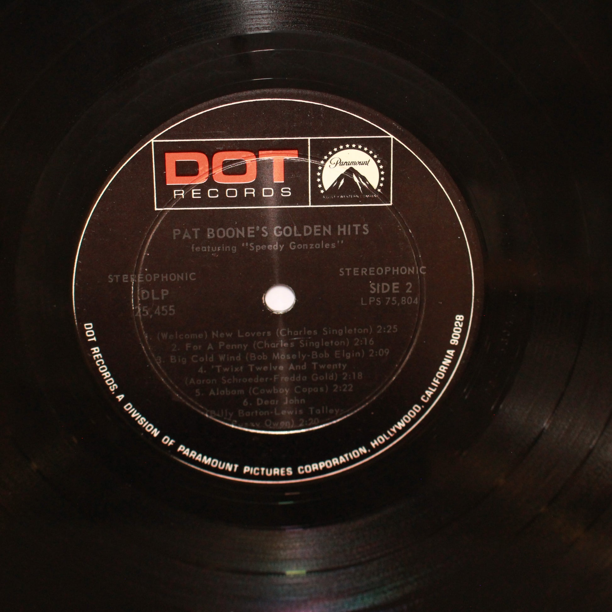 Pat Boone : Pat Boone's Golden Hits Featuring Speedy Gonzales (LP,Compilation,Stereo)