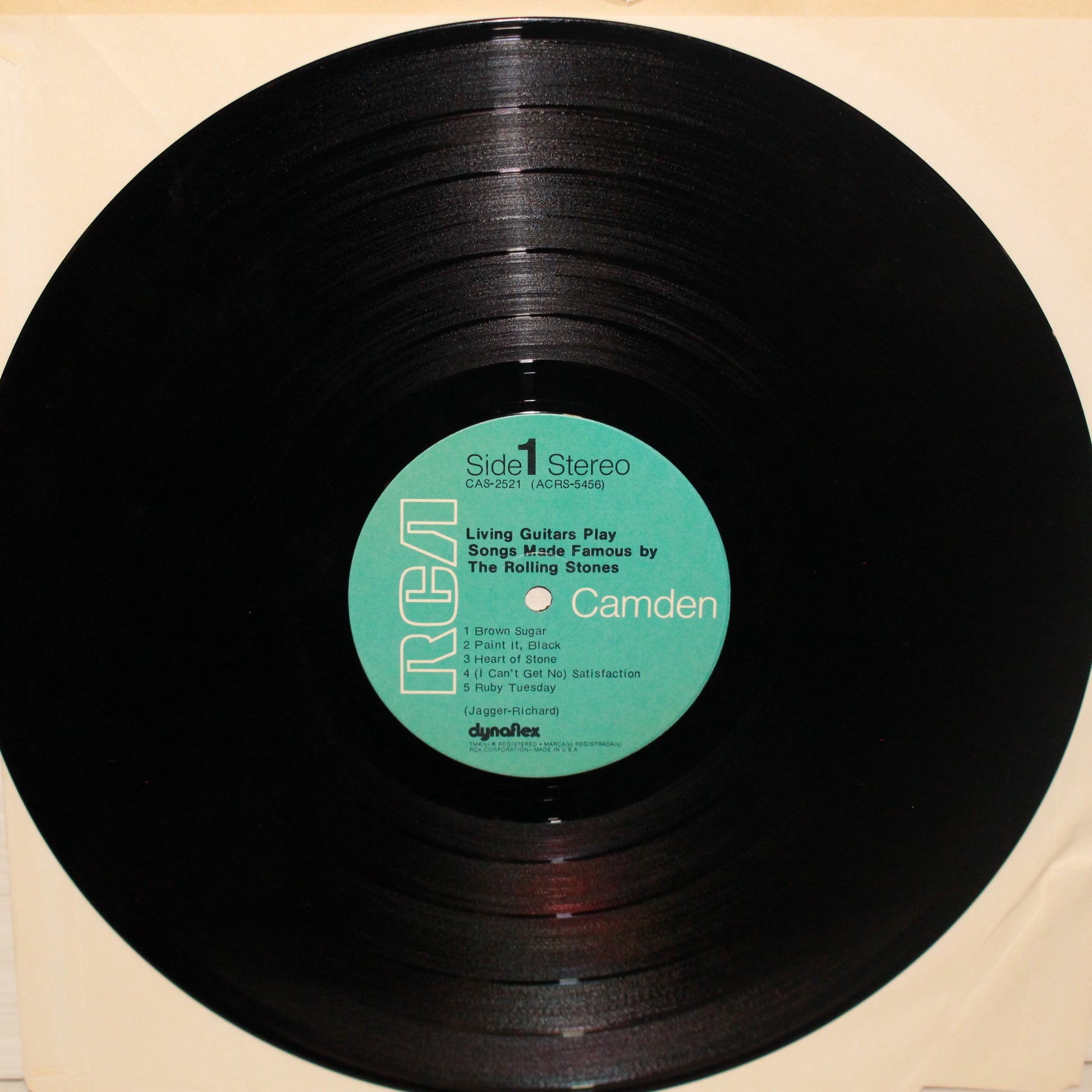 Living Guitars : Living Guitars Play Songs Made Famous By The Rolling Stones (LP,Album,Stereo)