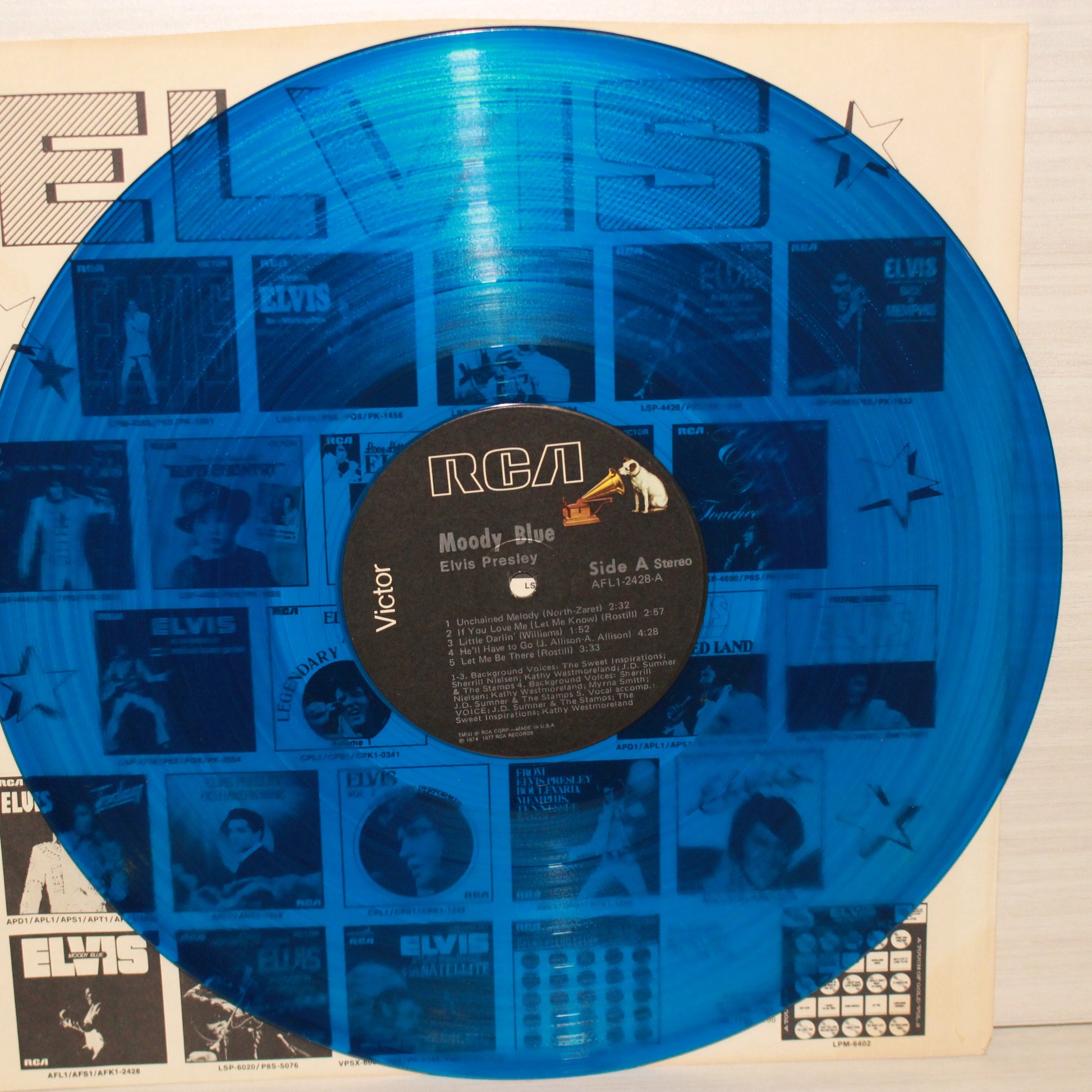 Elvis Presley : Moody Blue (LP,Album,Stereo)