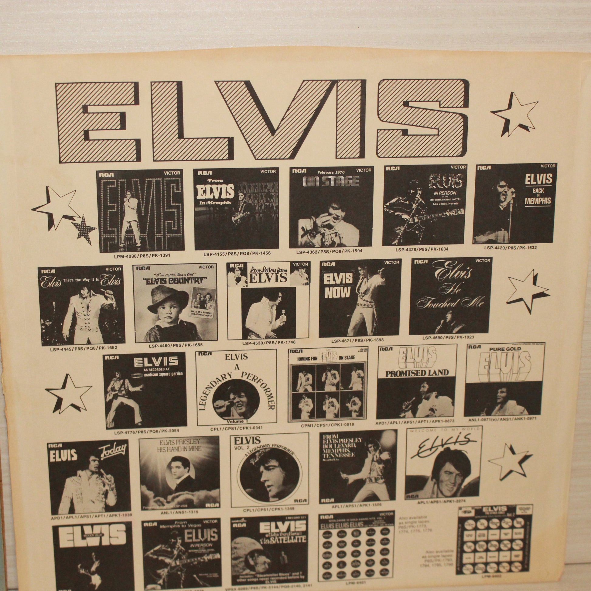 Elvis Presley : Moody Blue (LP,Album,Stereo)