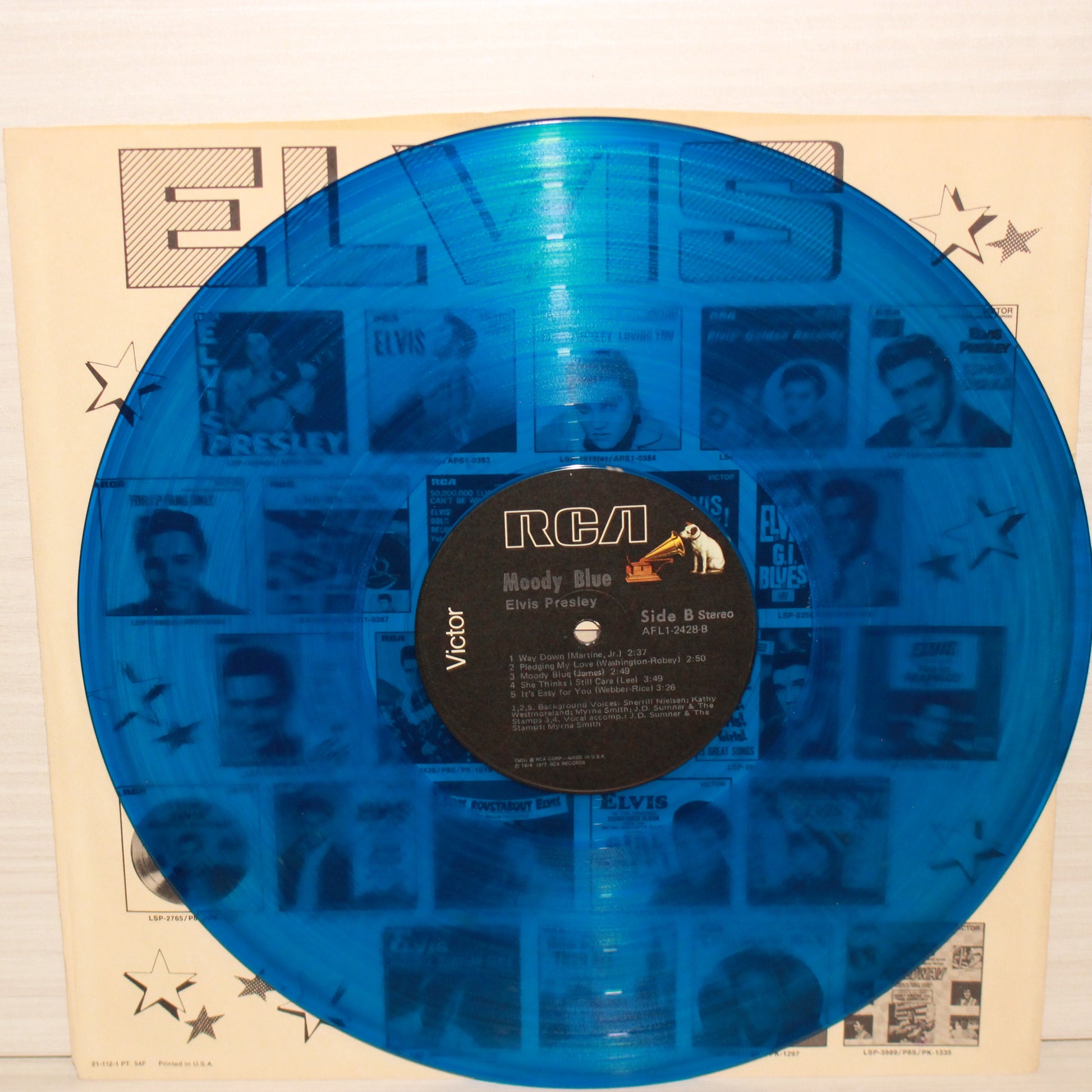 Elvis Presley : Moody Blue (LP,Album,Stereo)