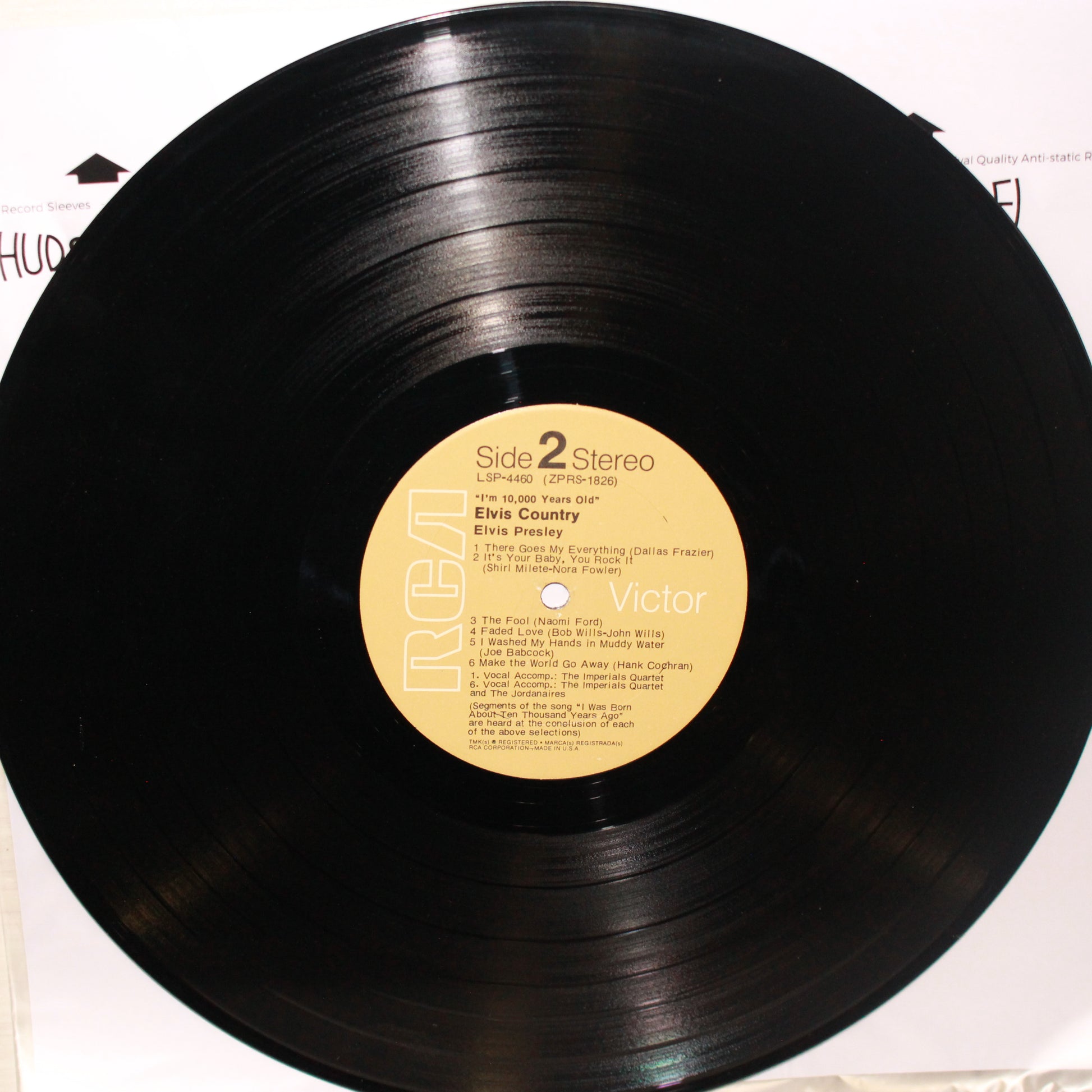 Elvis Presley : Elvis Country (I'm 10,000 Years Old) (LP,Album,Stereo)
