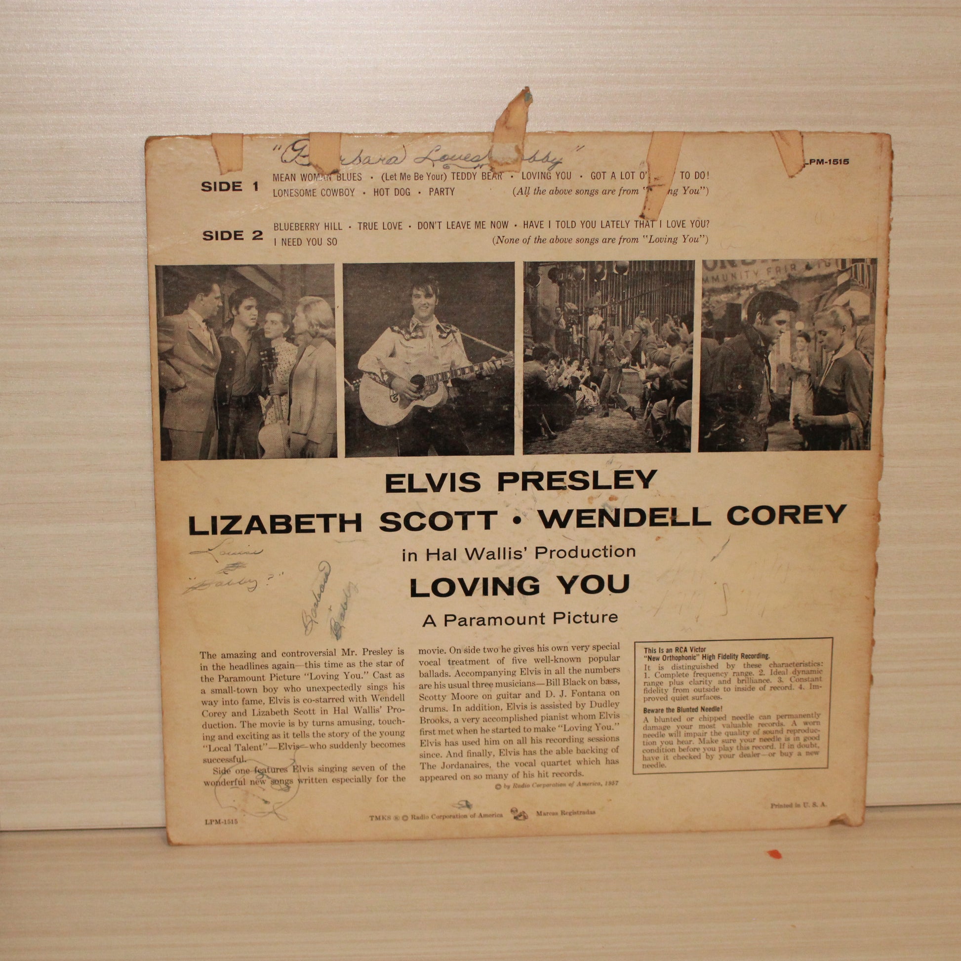 Elvis Presley : Loving You (LP,Album,Mono)