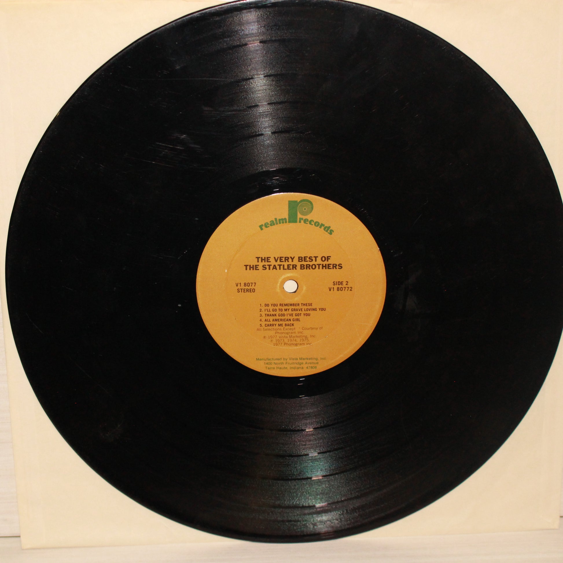 The Statler Brothers : The Very Best Of The Statler Brothers (LP,Compilation)