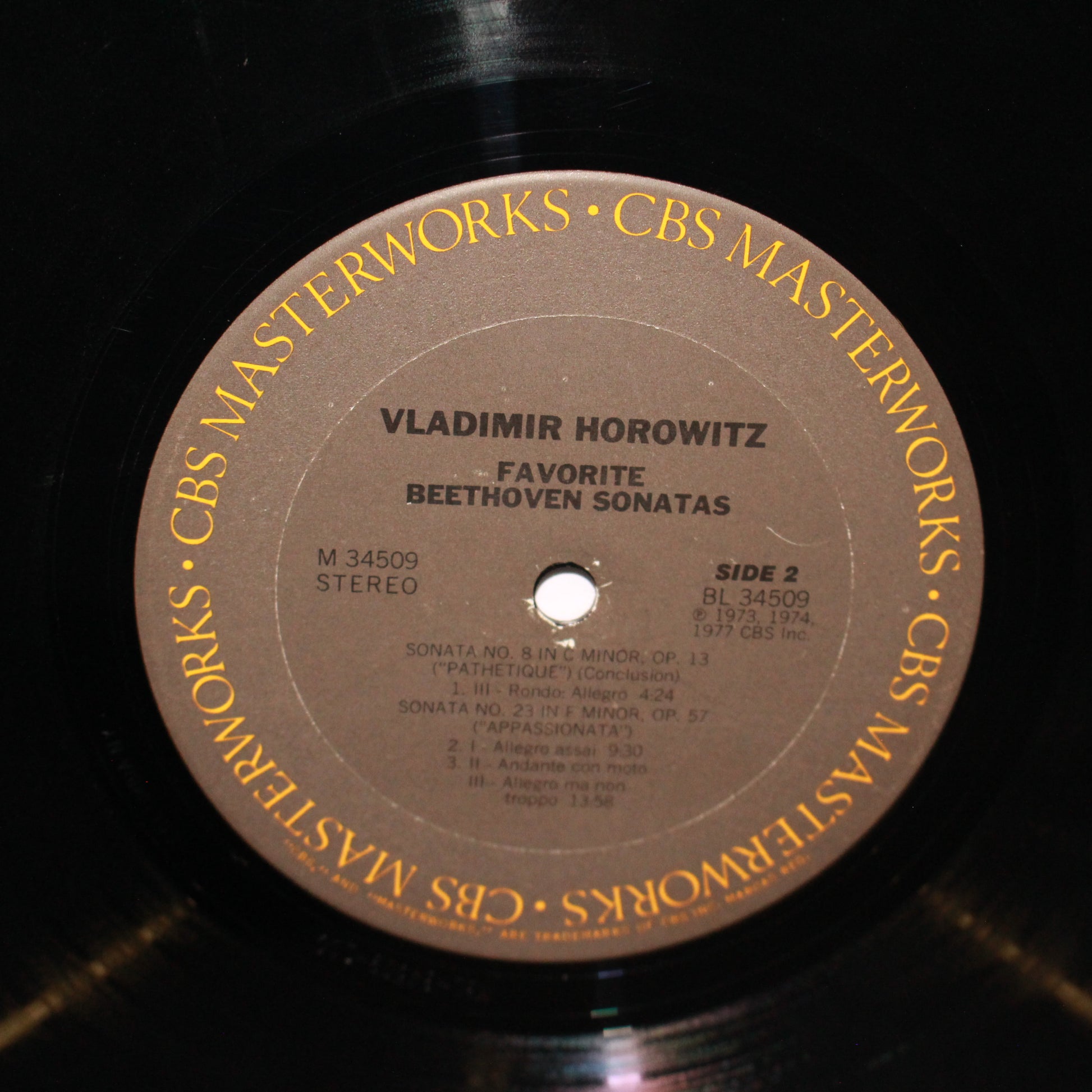 Vladimir Horowitz : Favorite Beethoven Sonatas (LP,Album,Compilation,Stereo)