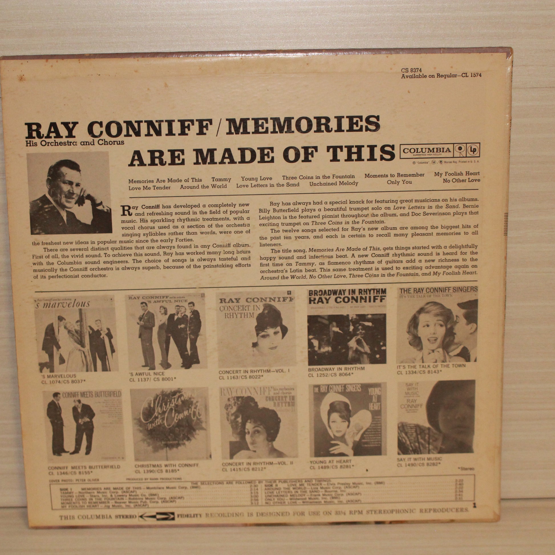 Ray Conniff And His Orchestra & Chorus : Memories Are Made Of This (LP,Album,Stereo)
