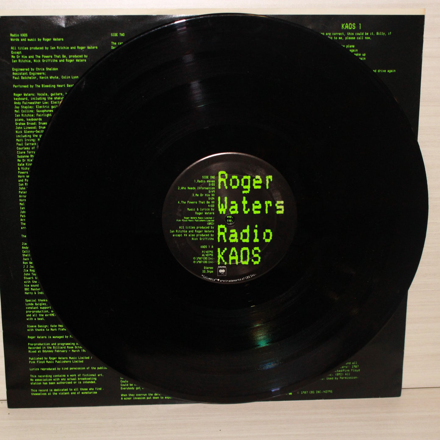 Roger Waters : Radio K.A.O.S. (LP,Album,Stereo)