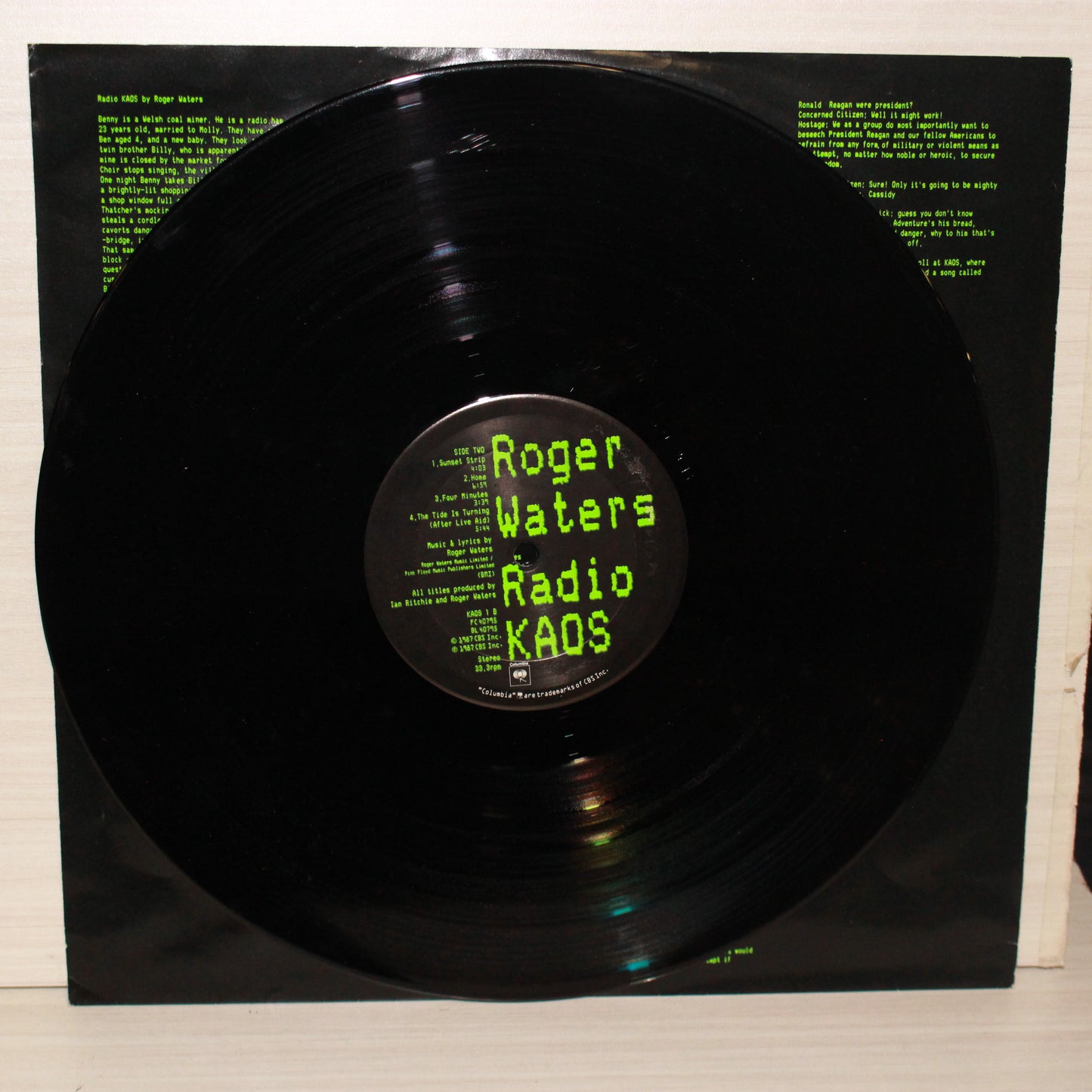 Roger Waters : Radio K.A.O.S. (LP,Album,Stereo)